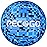 PECOGO Volleyball Size 5 - Soft PU Leather Indoor/Outdoor Ball for Training & Games, Mosaic Blue Design, Ideal for Beginners, Teens & Adults