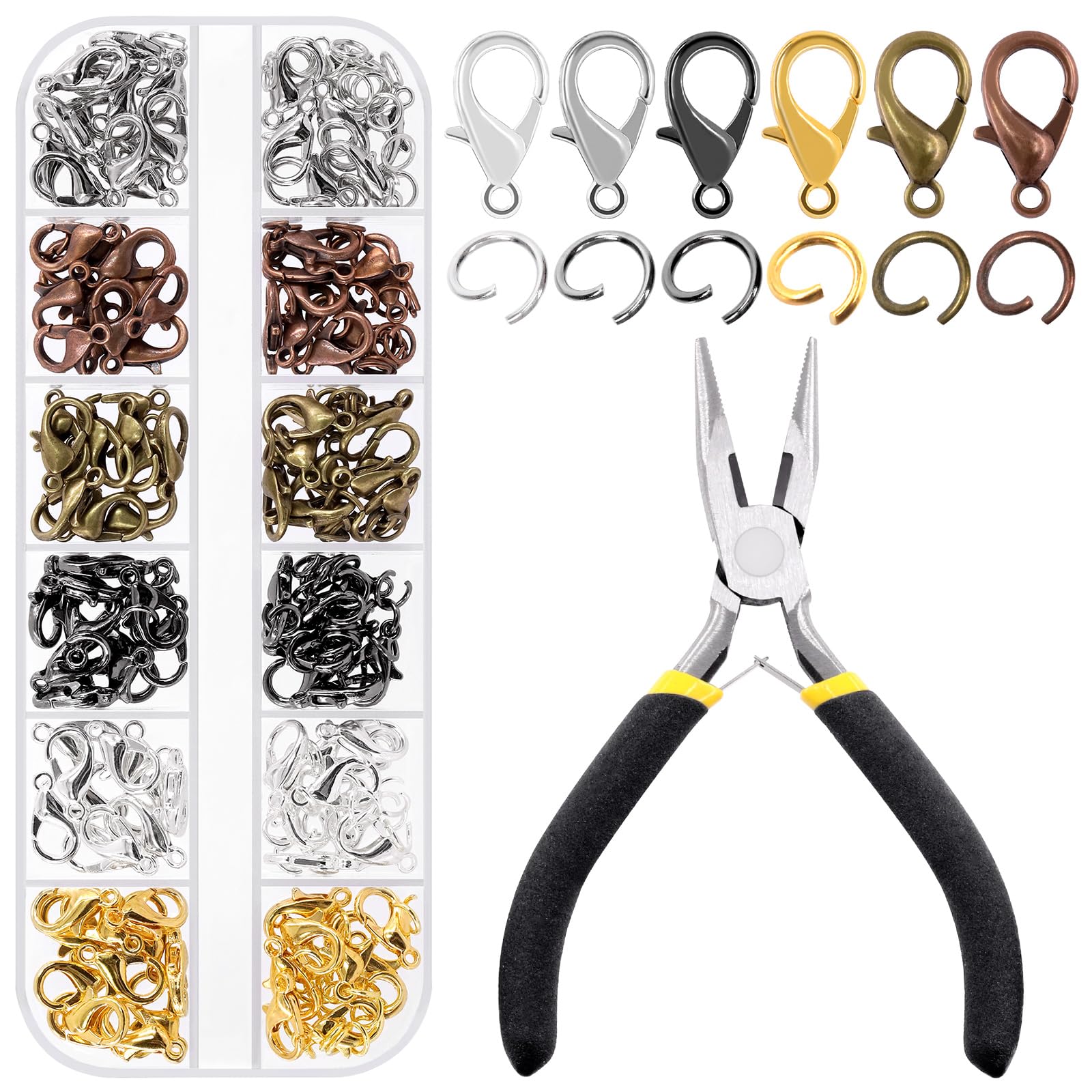 Crochets de fixation et anneaux de 5 mm Keadic pour atelier de bijoux à la maison