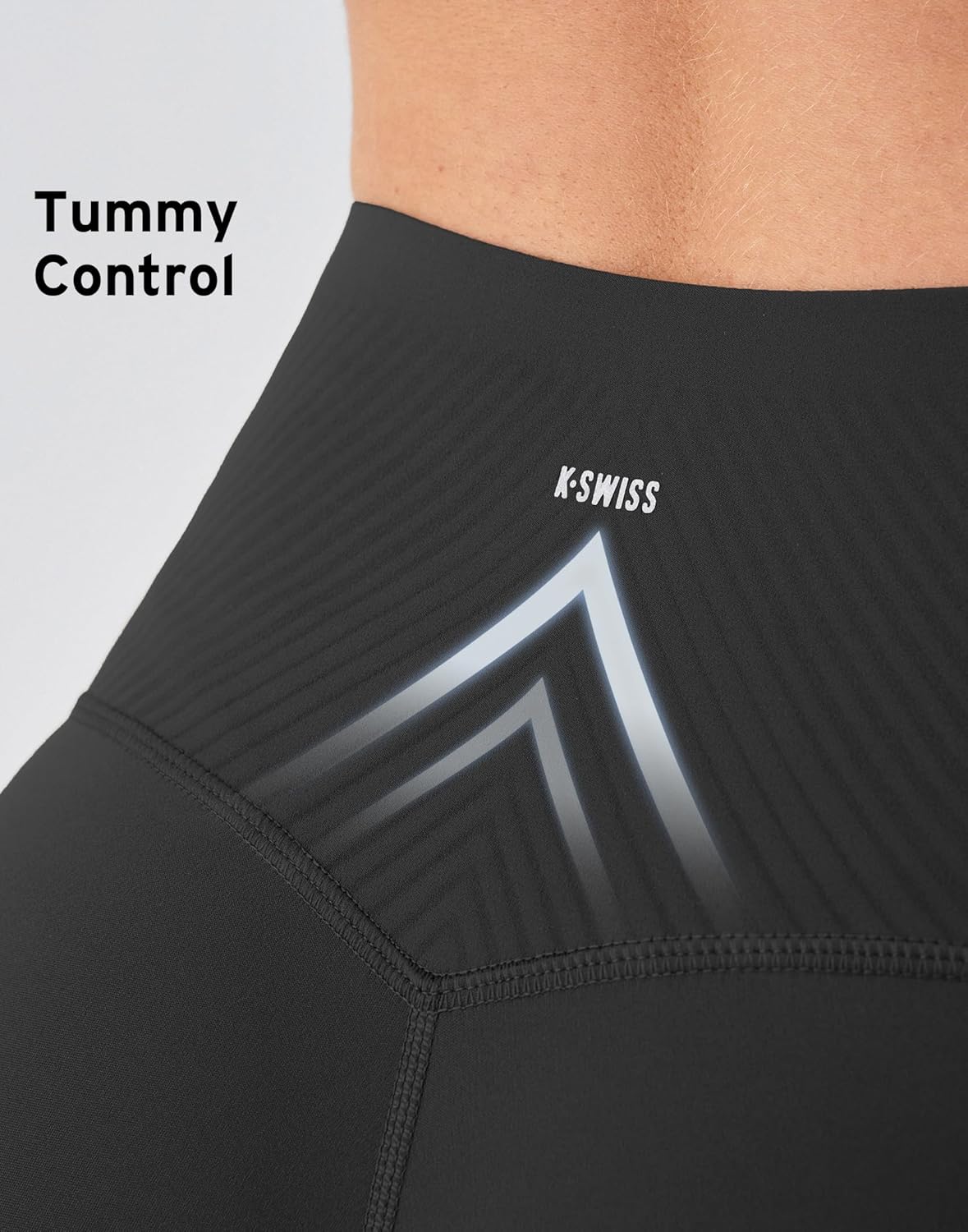 K-Swiss Workout Leggings for Women - High Waist Stretchy Soft Yoga Pants Gym Casual - Image 4