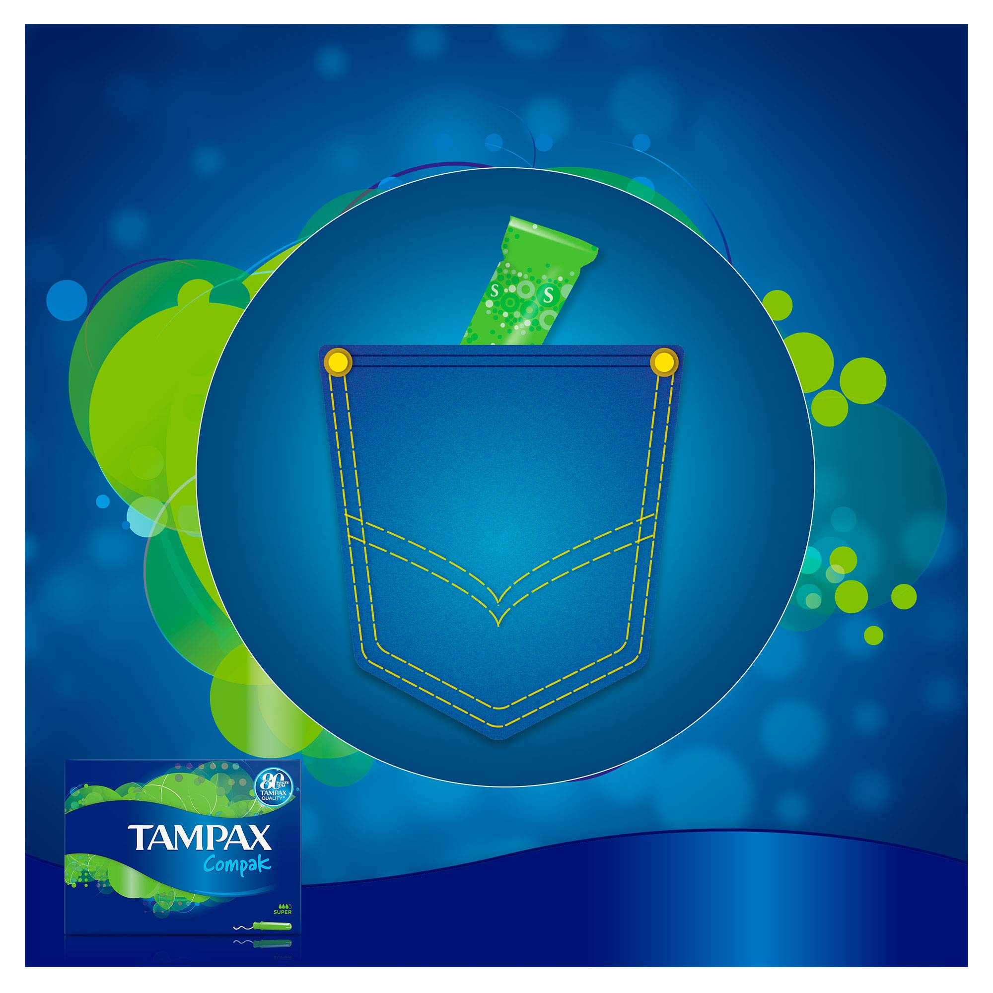 Tampax Compak Super tampony z aplikatorem, 16 sztuk
