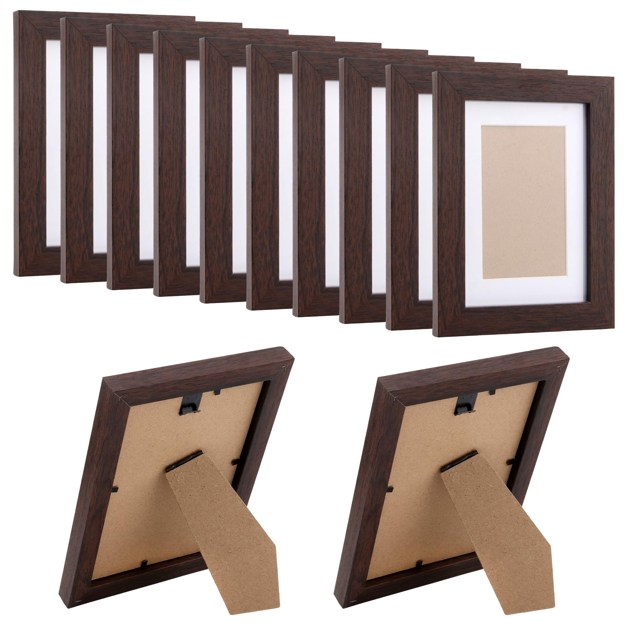 Cadres photo bois MDF pour galerie murale salon et décoration de table