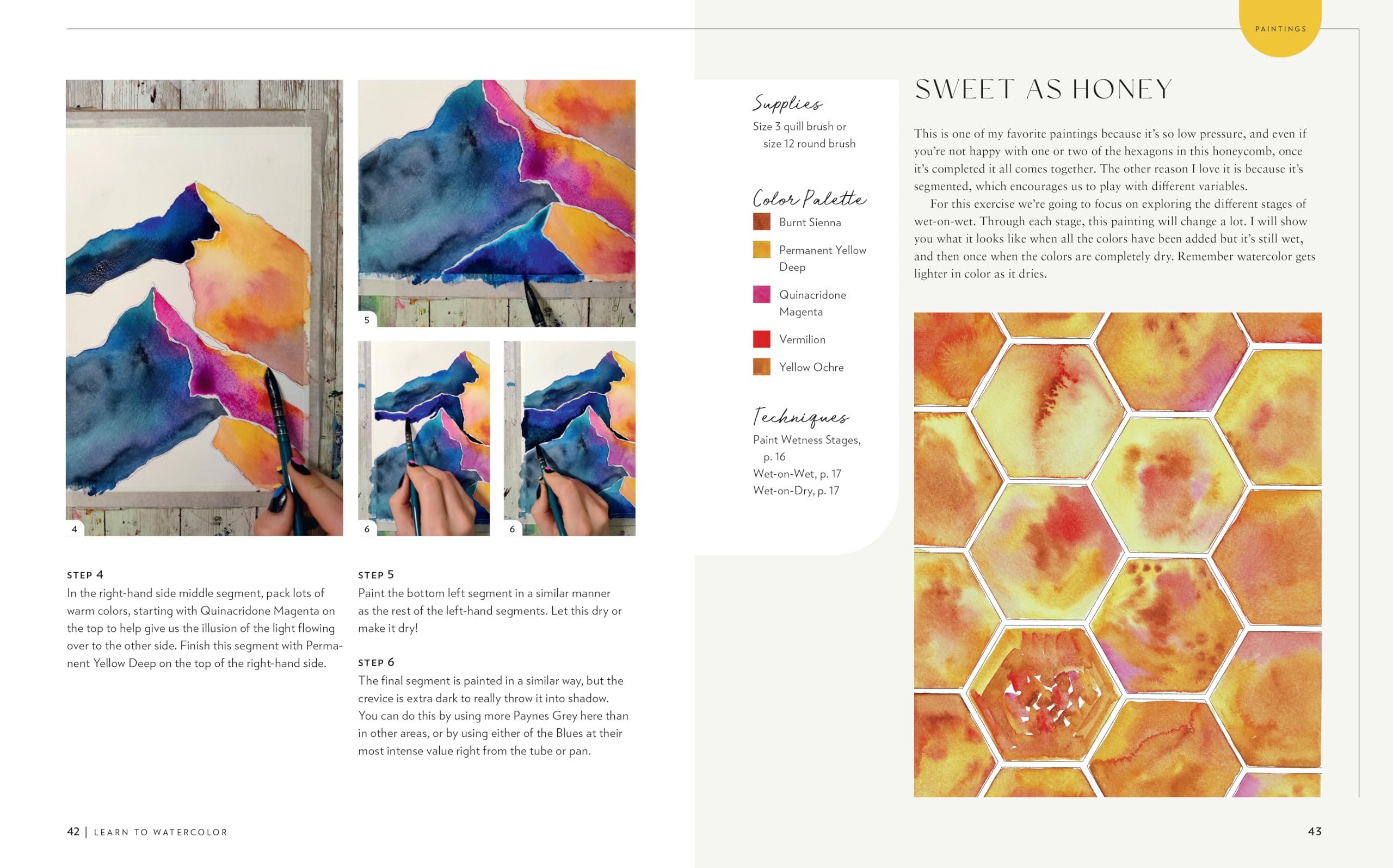 Learn to Watercolor: 20 Step-by-Step Beginner-Friendly Lessons on Watercolor Paper - Includes Watercolor Pad with Sketches – No Drawing Required!