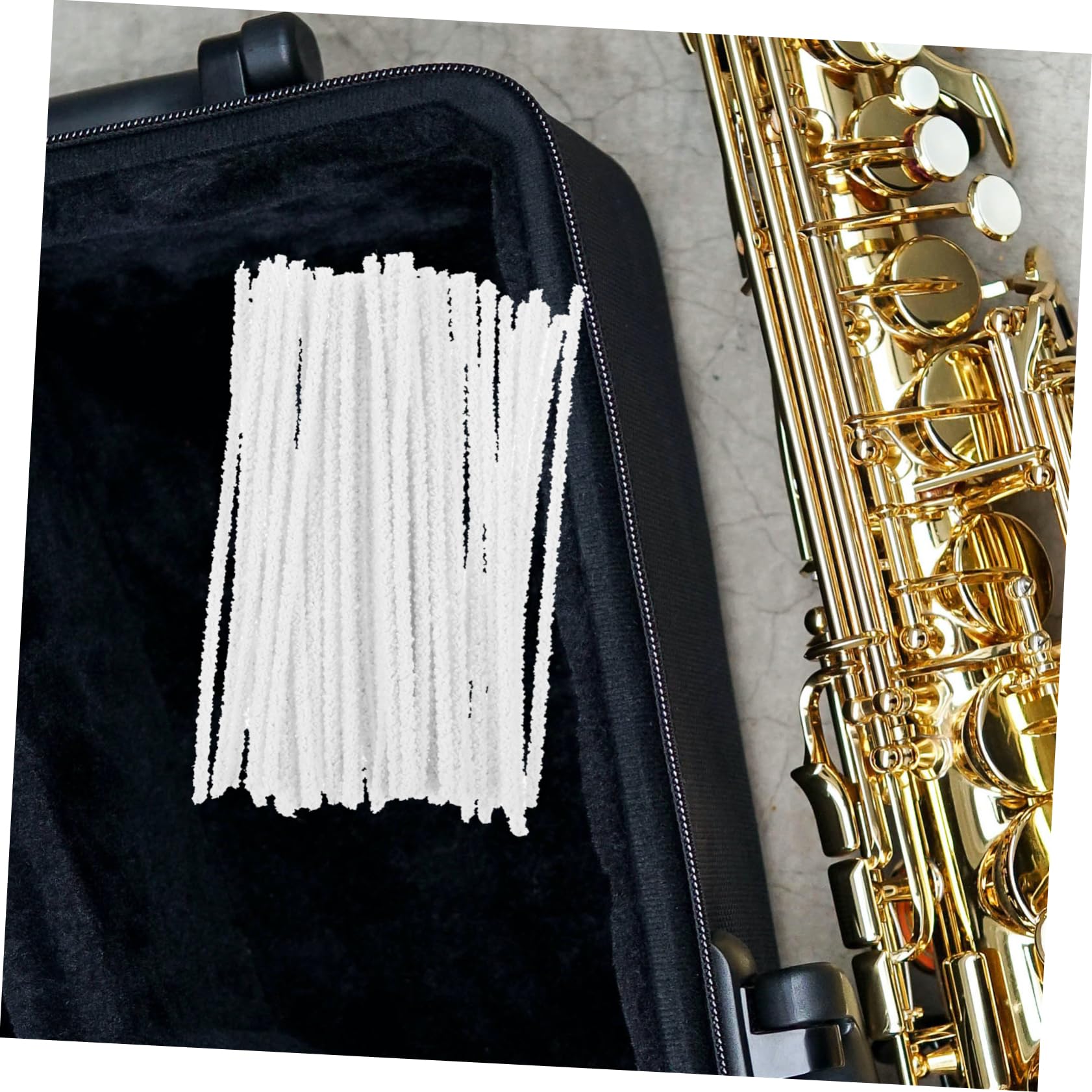 Milisten Lot De 50 Brosses De Nettoyage Flexibles Pour Saxophone Clarinette Et Flûte Outil D'entretien Pour Instruments à Vent Brosse De Nettoyage Pratique Précis