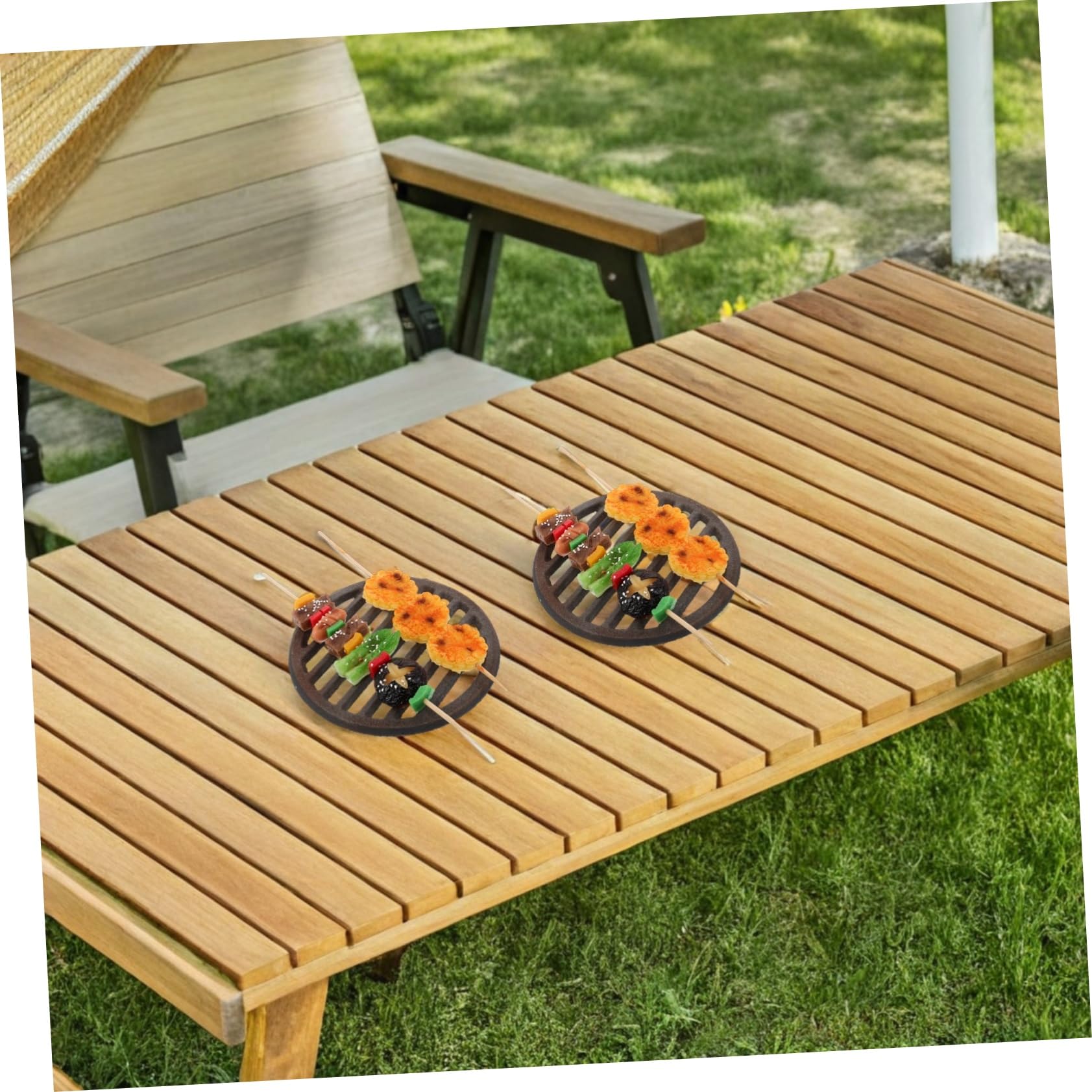 Toddmomy Cuisson Ronde pour Barbecue Rechange pour Foyer Extérieur Accessoire pour Barbecue
