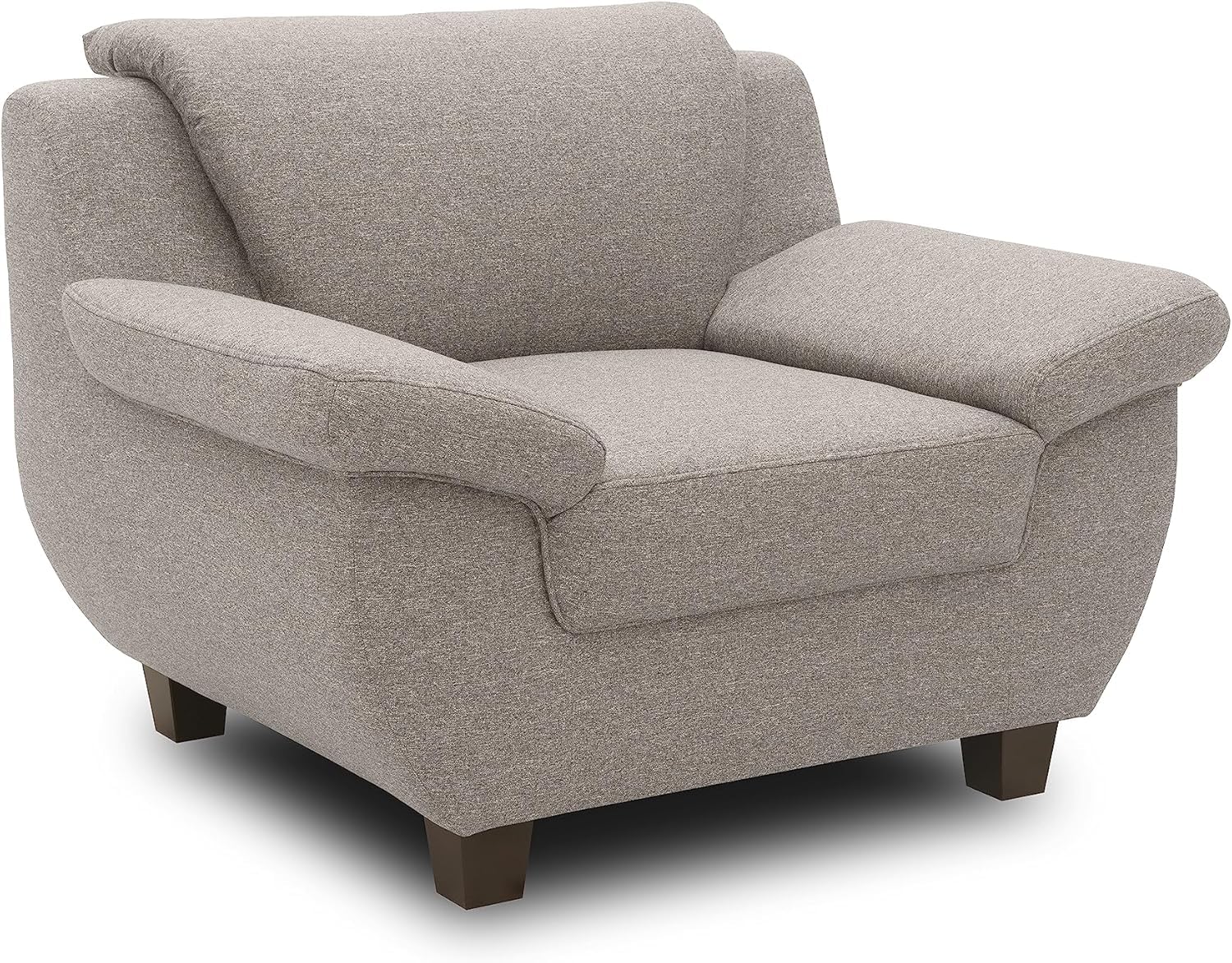 DOMO. collection Panama Sessel, Polstersessel, Einzelsessel, Sofa Garnitur, 3-2-1, Taupe, 108 cm