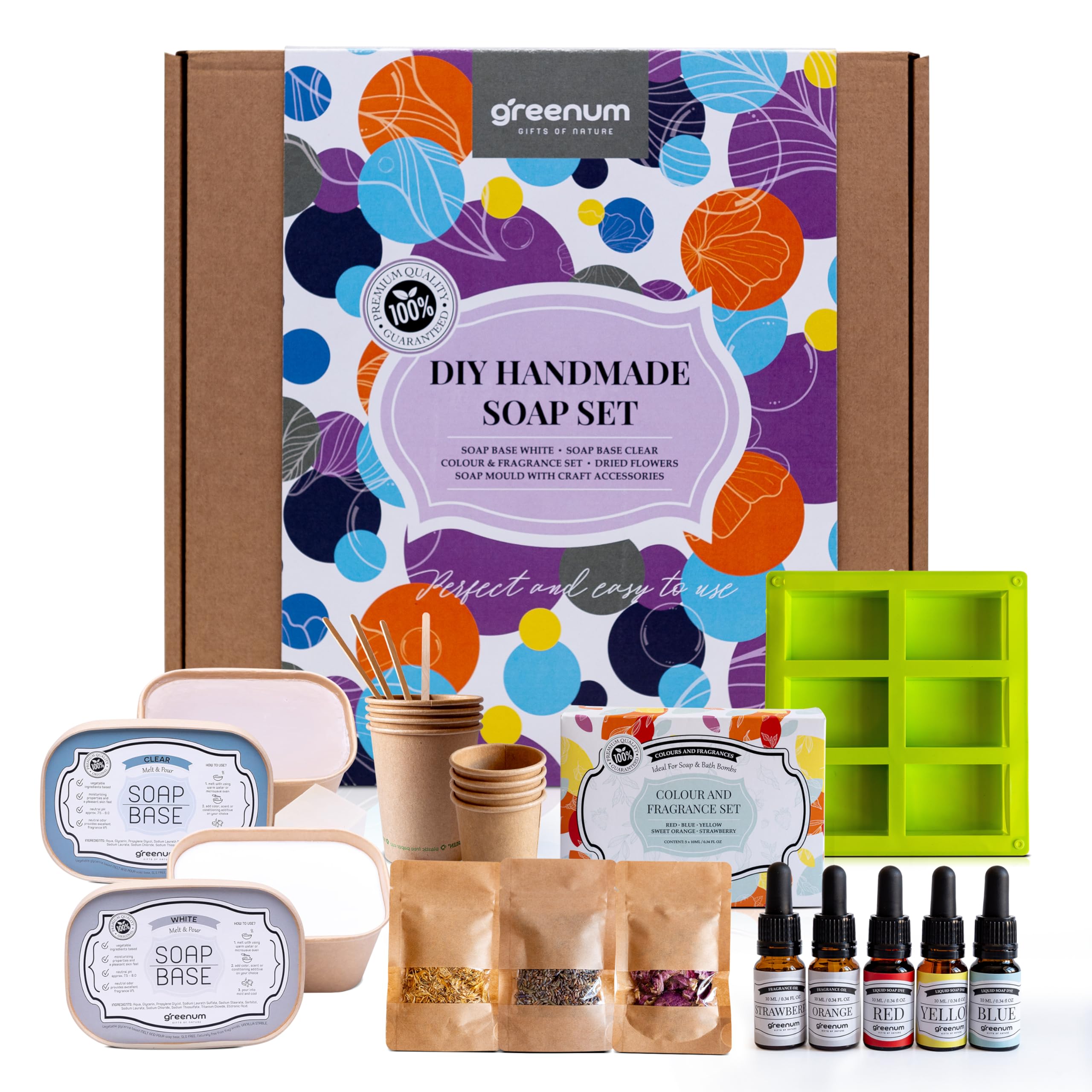 Vezerd Kit Fabrication Savon, créatif pour adultes avec moule à savon
