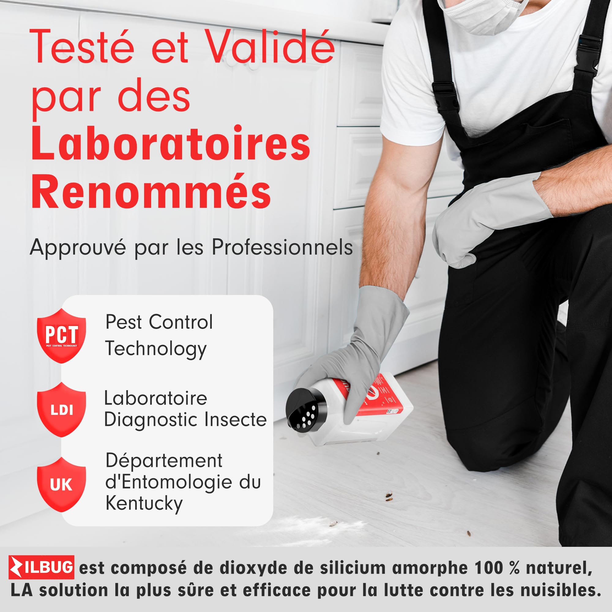 Professionnel | Tue jusqu’à 100% des Punaises & Cafards en 48h | 100% Naturel | Traitement Choc Anti Punaise de Lit Ultra Efficace & Immédiate | Exclusivité en Europe