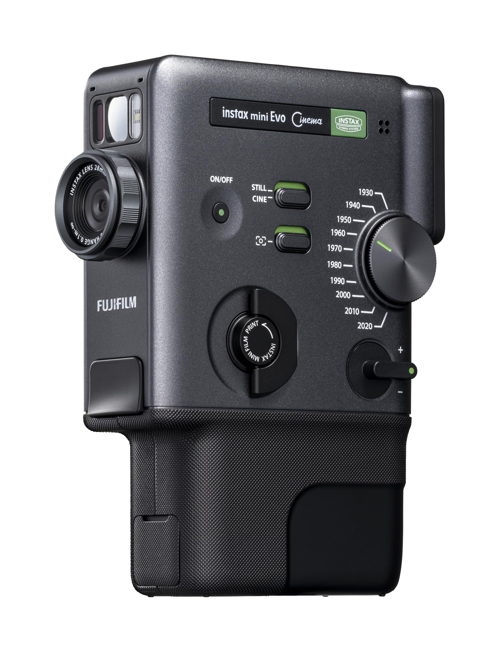 Câmera instantânea híbrida FUJIFILM instax mini Evo Cinema, preta