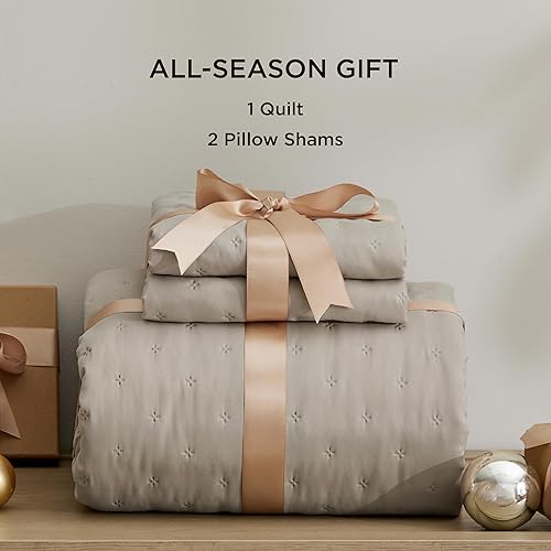 Miniatura 6 de Bedsure - Juego de edredón de poliéster-trébol ultrasónico R09 106x96 US