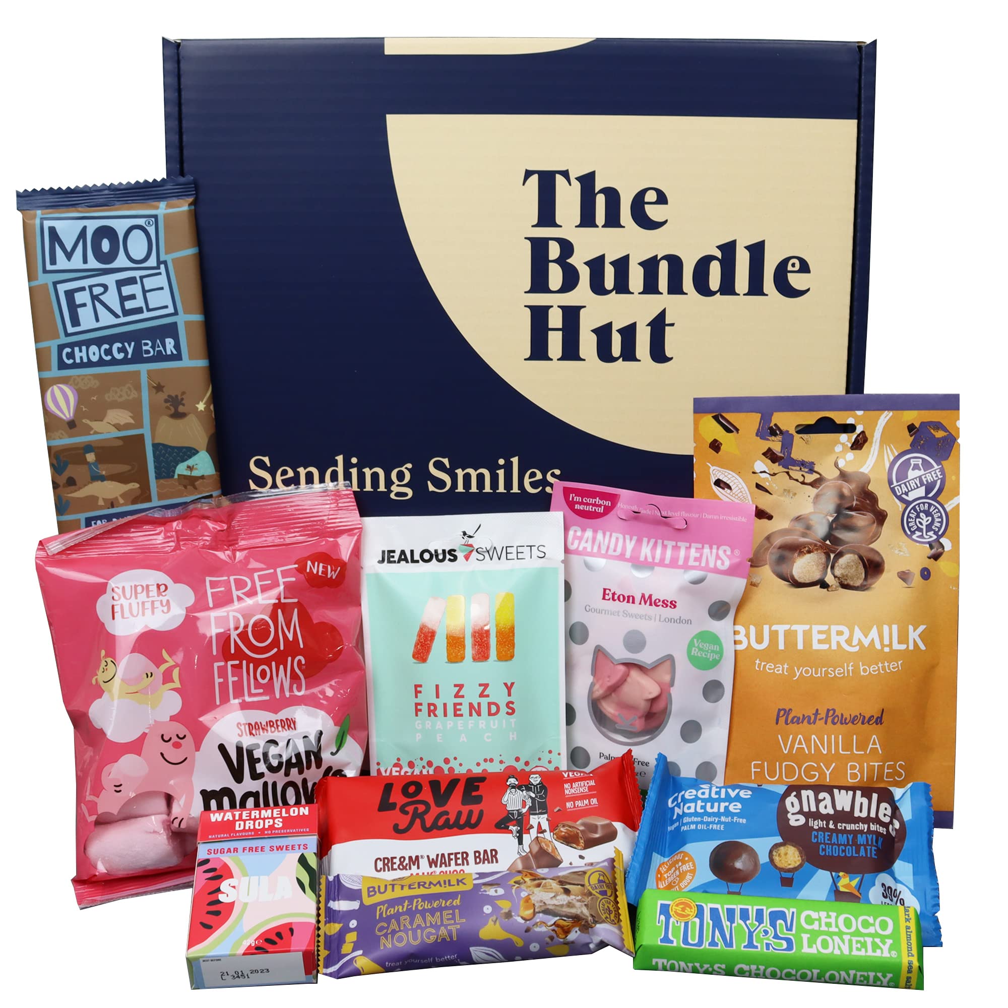 Buy Vegan Sweets & Chocolate Gifts Box Hamper from The Bundle Hut