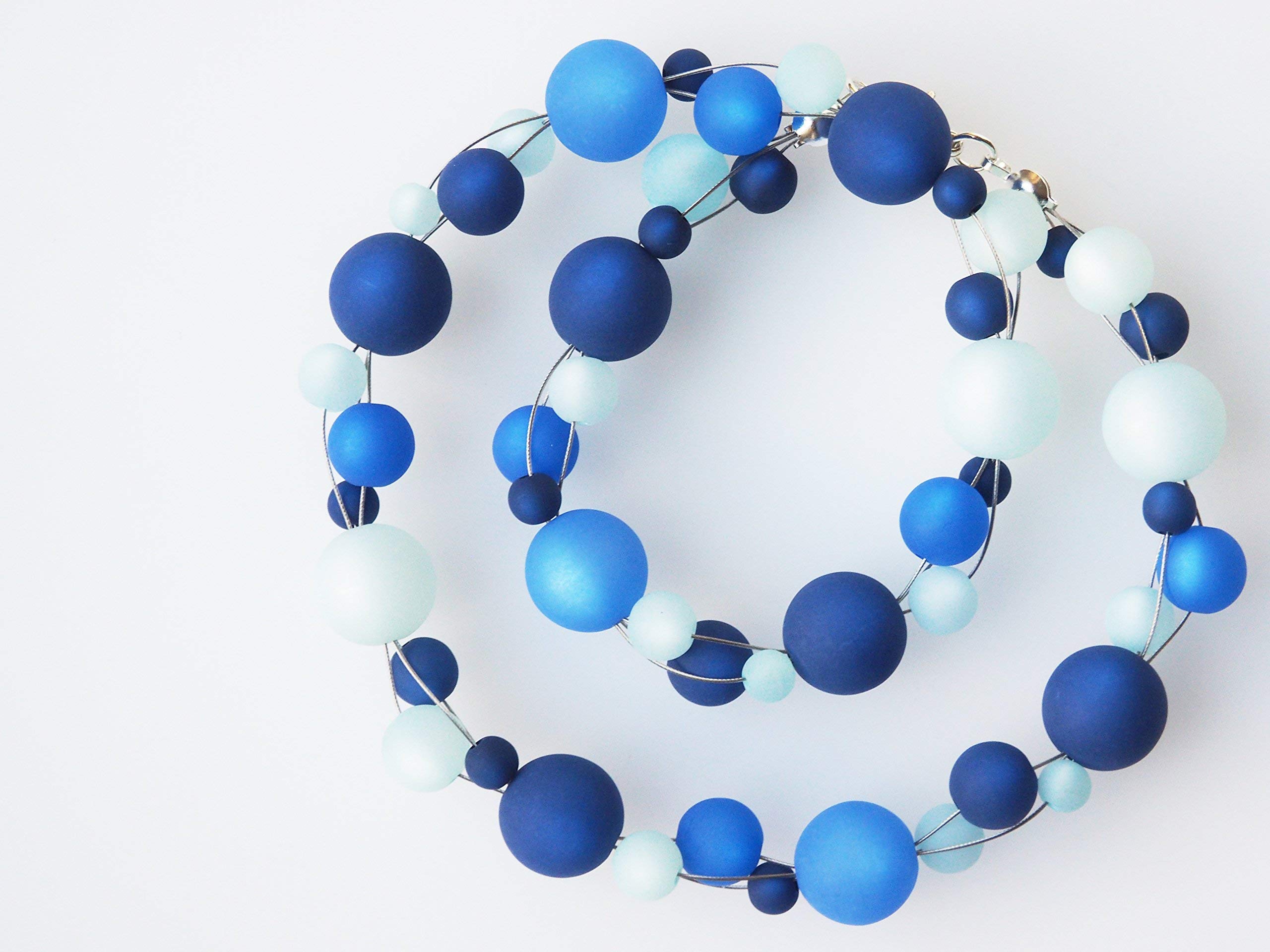 Polariskette hellblau blau dunkelblau Kette