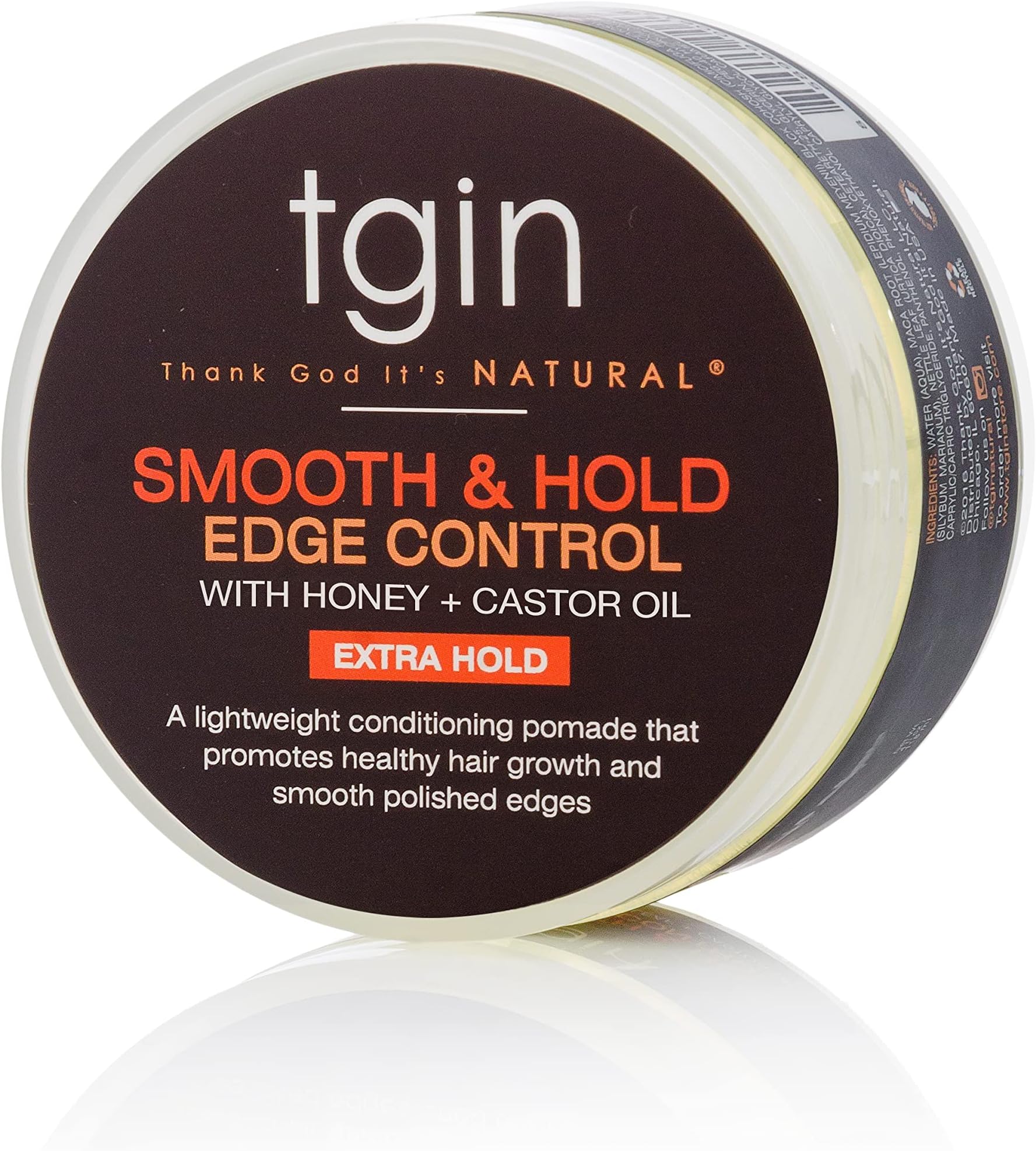 tgin Smooth & Hold Edge Control Infused With Nettle Leaf & Castor Oil For Natural Hair - Dry Hair - Curly Hair - 4 Oz