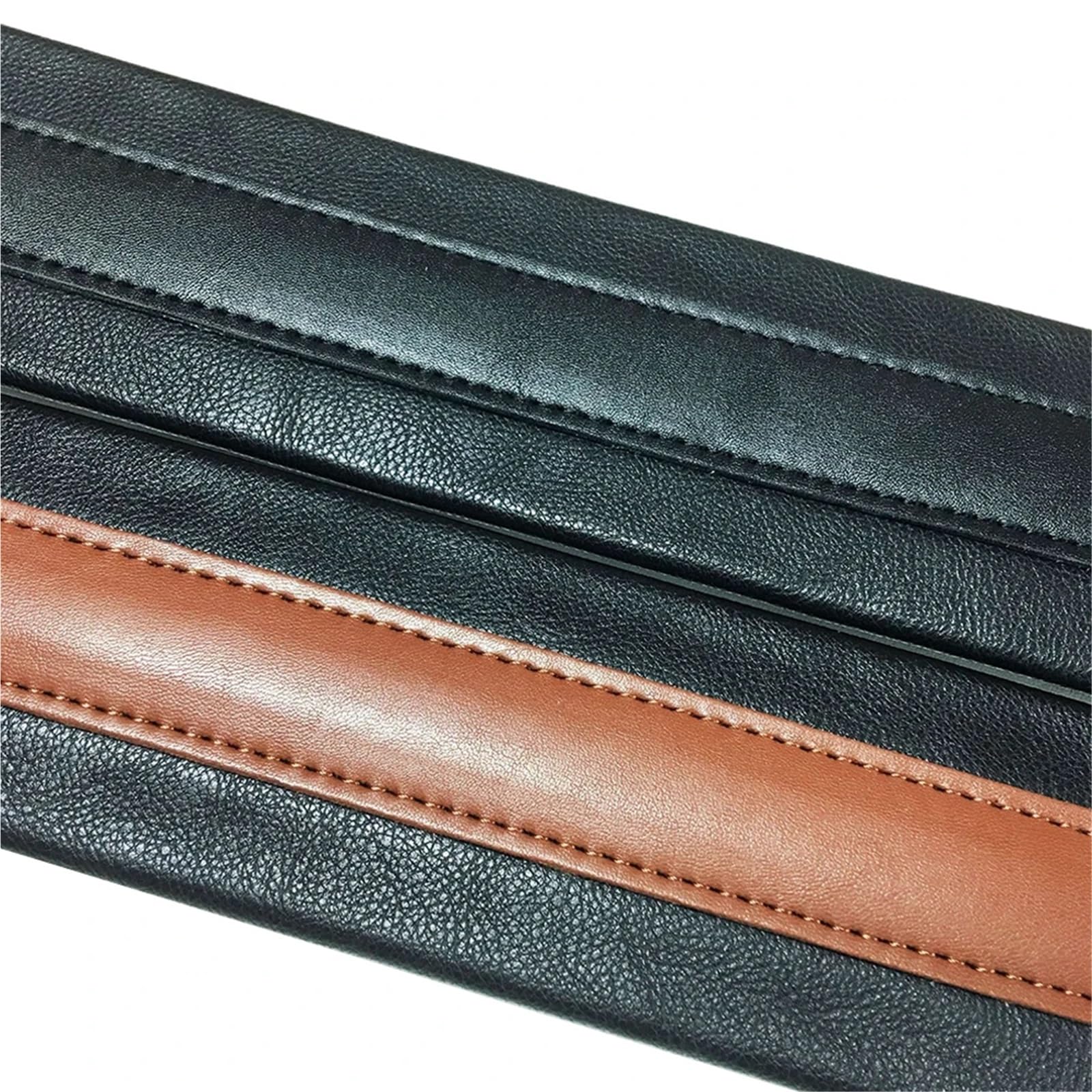 Correa para guitarra, Correa de guitarra de cuero PU ajustable 138-150cm for bajo eléctrico acústico negro marrón