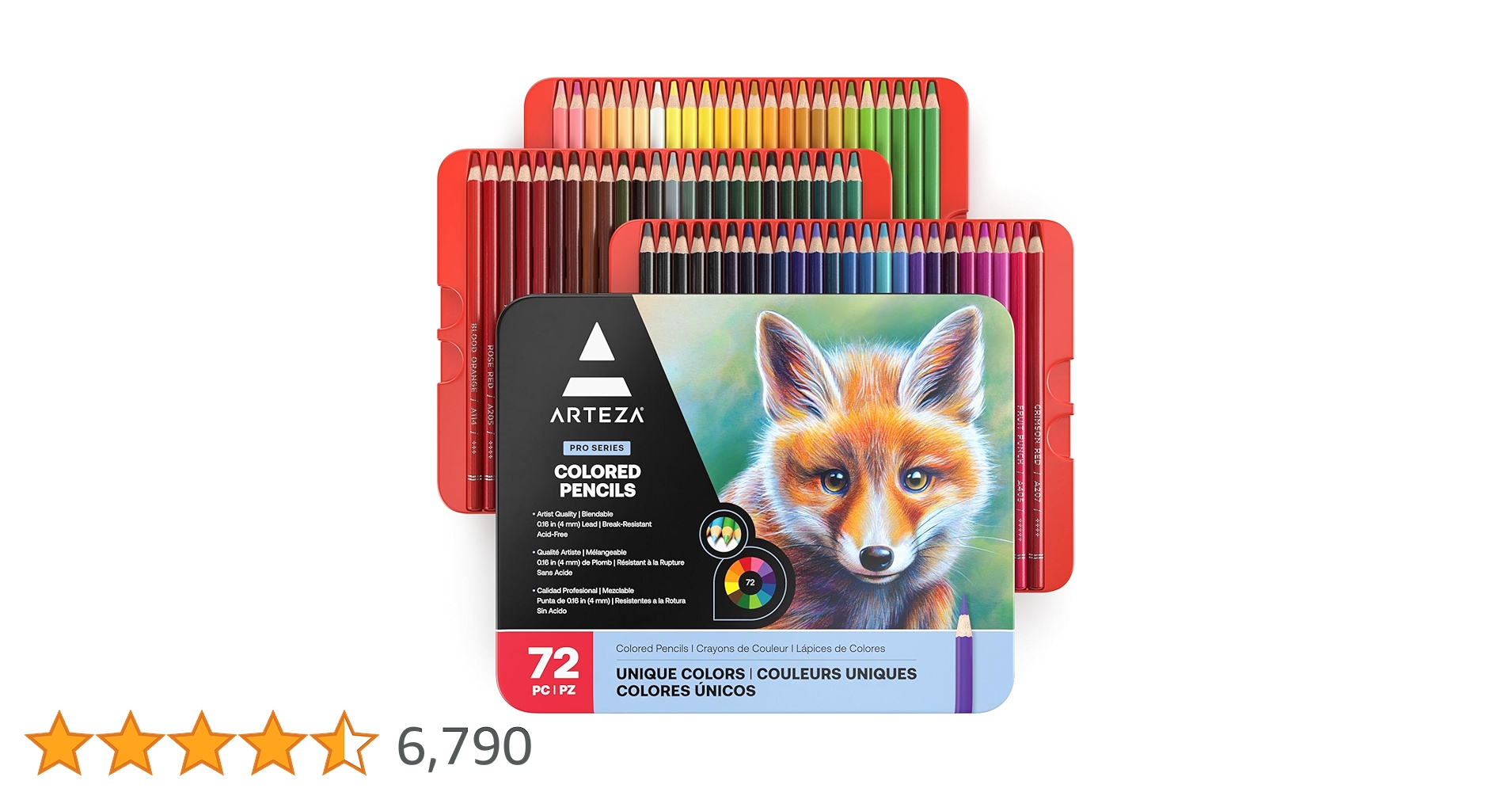 色鉛筆画「MAKE A COLOR」レプリカ Amazon | 色鉛筆 油性 72色 芯が折れにくい色鉛筆 塗り絵