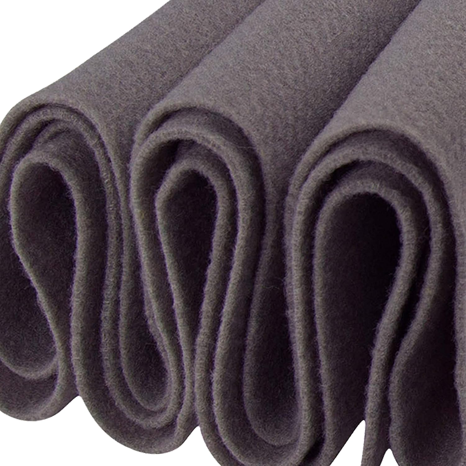 Felt Fabric | 72 inches Wide & 1.6mm Thick Platinium Grey Fabric| Non-Stiff,Soft Fabric Material |Felt Fabric by The Yard | Soft Felt Roll for Crafts,Sewing and Padding,|4 Yards Fabric Platinium Grey