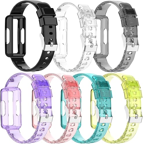 Miniatura 2 de Paquete de 3 bandas transparentes compatibles con Fitbit Luxe Bands Fitbit Inspire 2Inspire HRInspire Bandas para mujeres y hombres, correa con
