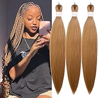 Vista 117 de Cabello trenzado para niños preestirado de 16 pulgadas, color negro, Yaki ez, trenzado para niños, trenzas sin nudos