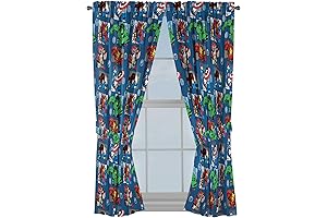 Jay Franco Marvel Avengers Fighting Team 63 inch Curtains