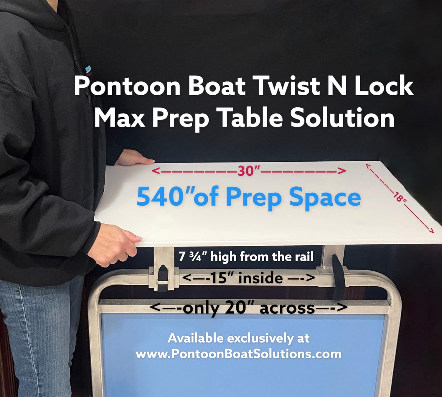 Pontoon Boat Twist N Lock Max Prep Table