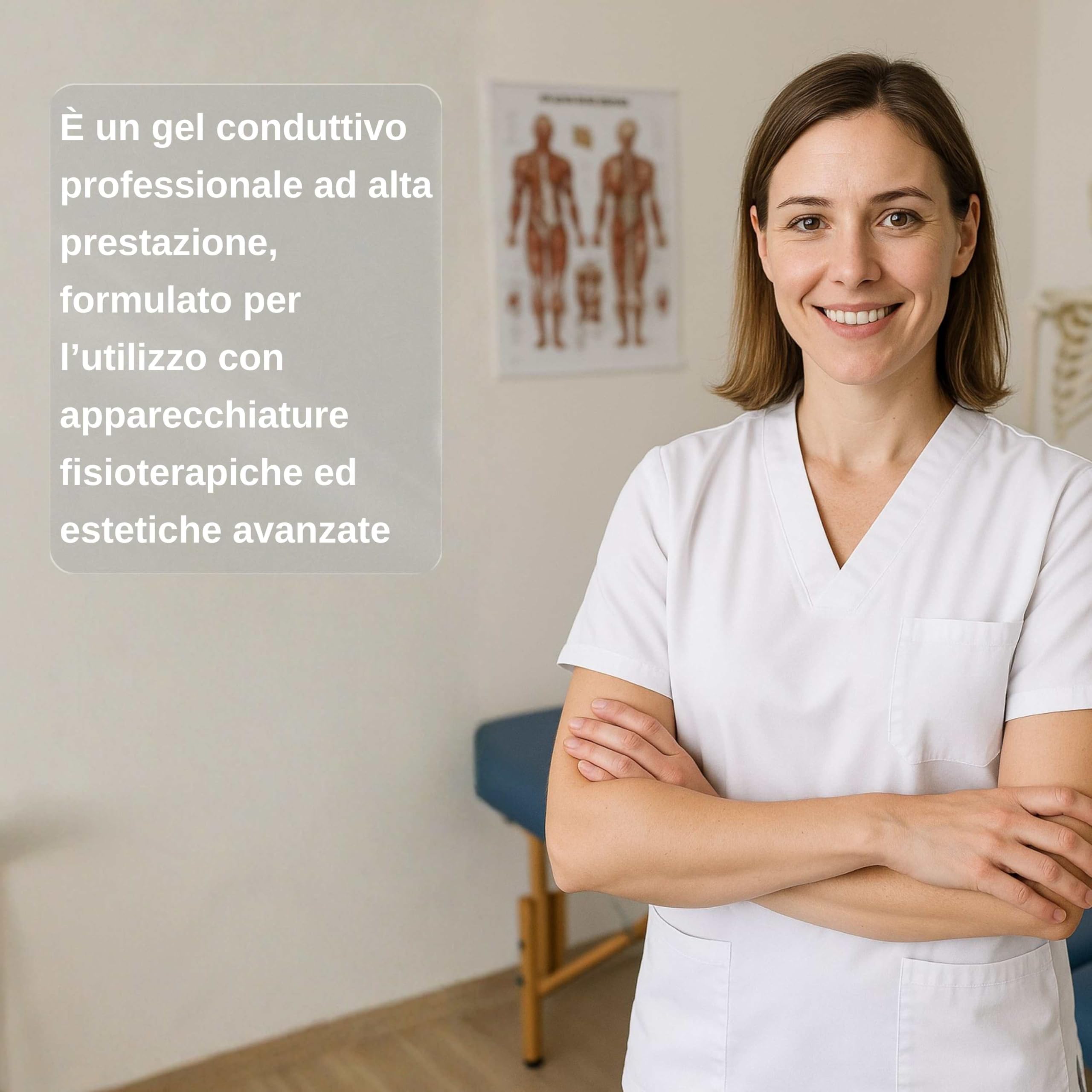 FaStRem Gel Conduttivo Professionale ad Alta Elettroconduzione con Magnesio & CBD – Gel per Tecar, Ultrasuoni, Diatermia ed Elettroporazione – Lenitivo e Decontratturante – 500 ml