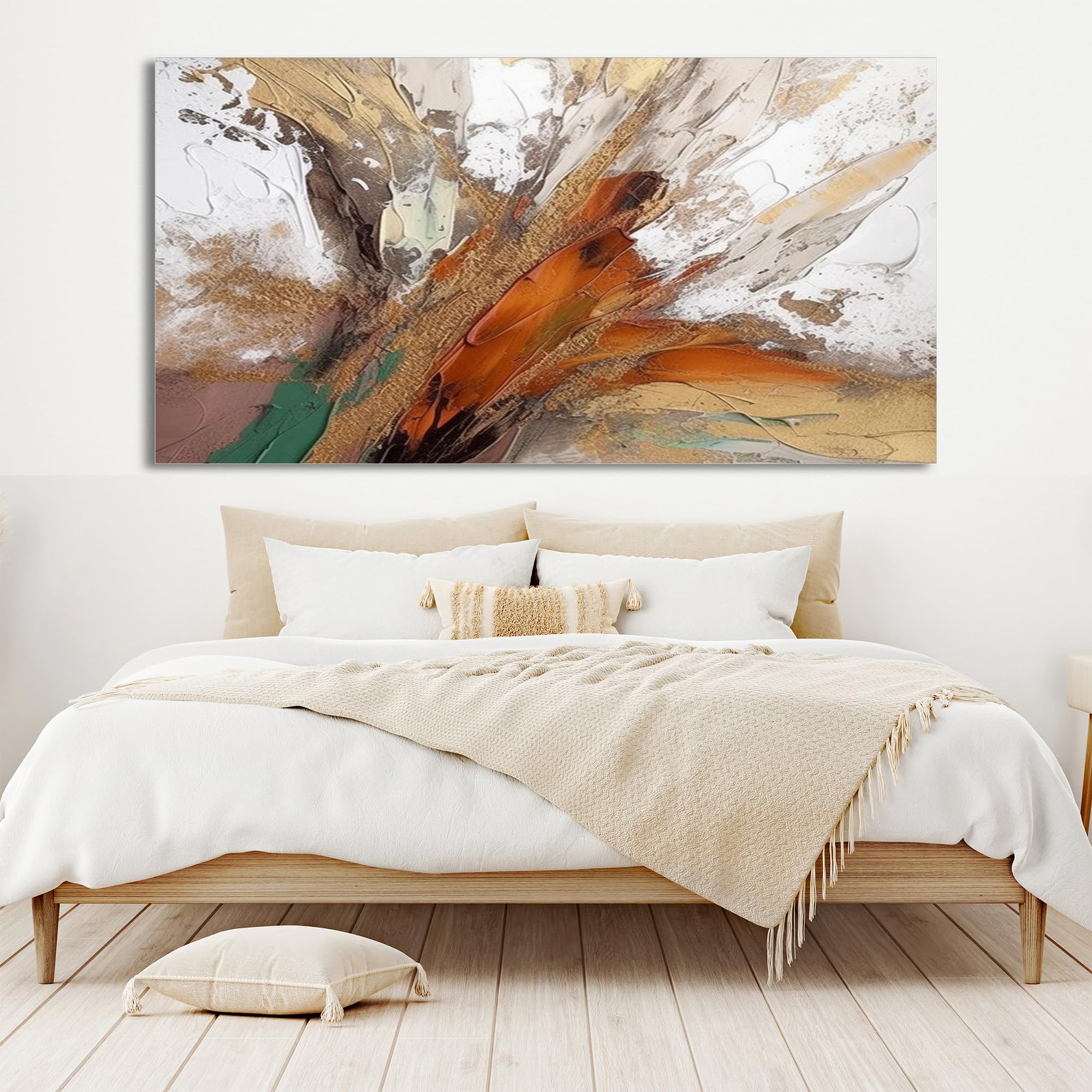 Amazon.com: GYJAGHL Red Abstract Painting Brown Minimalist