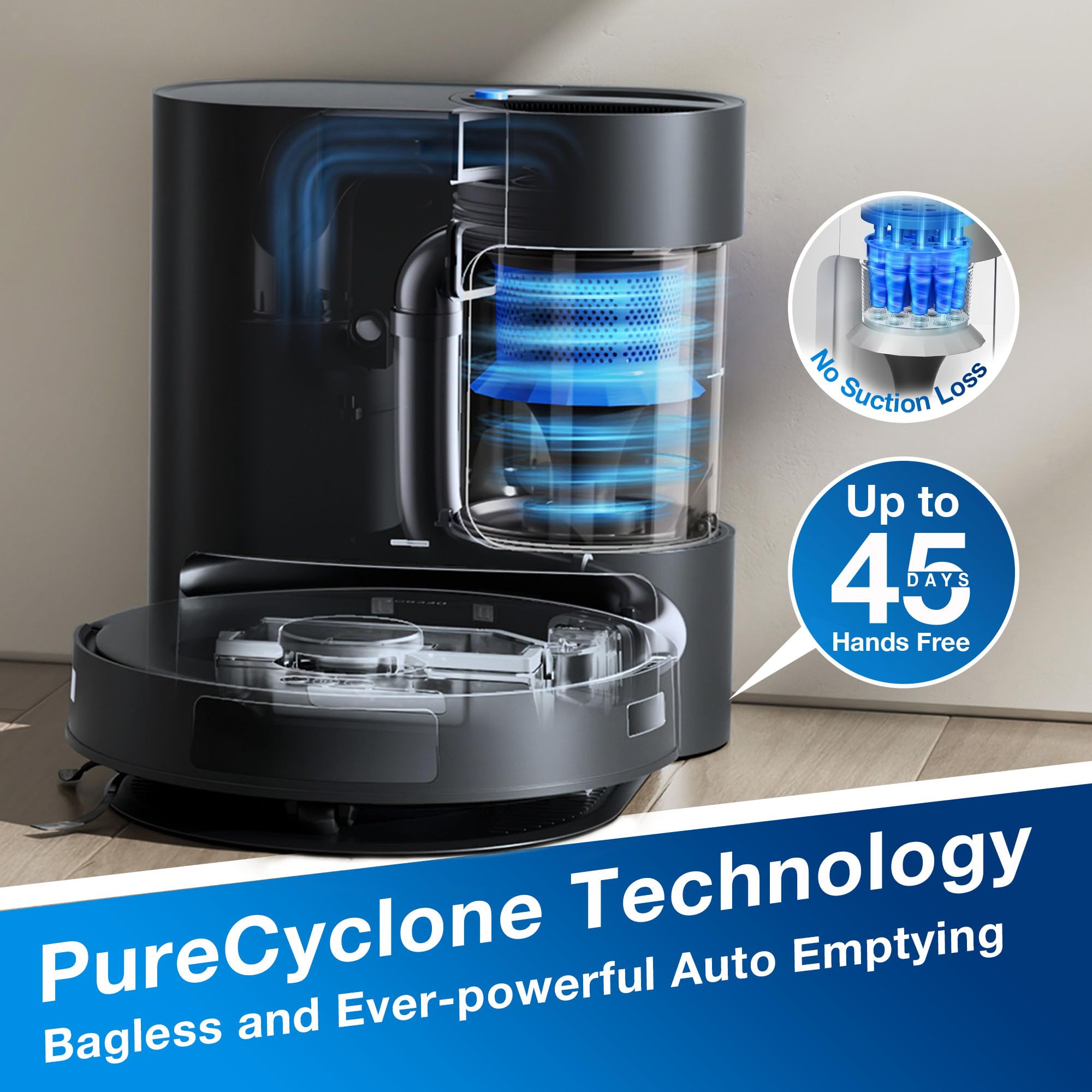 ECOVACS(エコバックス) DEEBOT N20 PLUS ECOVACS DEEBOT N20 Plus Robot Vacuum Cleaner and Mop,8000Pa Strong