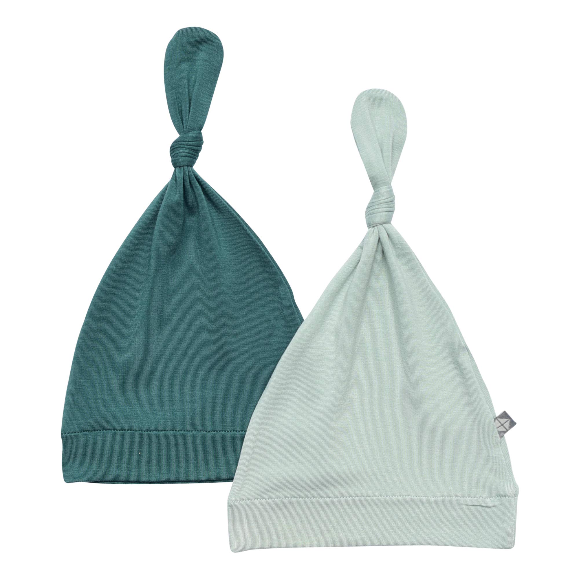 KYTE BABYBamboo Rayon Baby Beanie Hats Soft Knotted Caps - 2 Pack