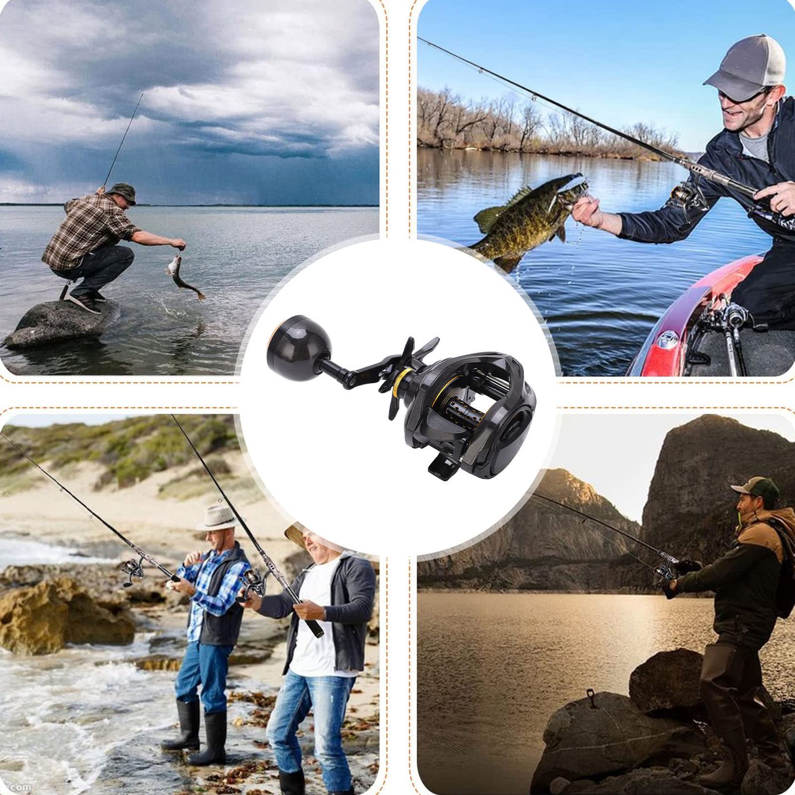 Mulinello da baitcasting BW300 Grado professionale 16KG frenante leggero in fibra di carbonio con trascinamento Mulinello da pesca a lancio liscio per gli appassionati di p