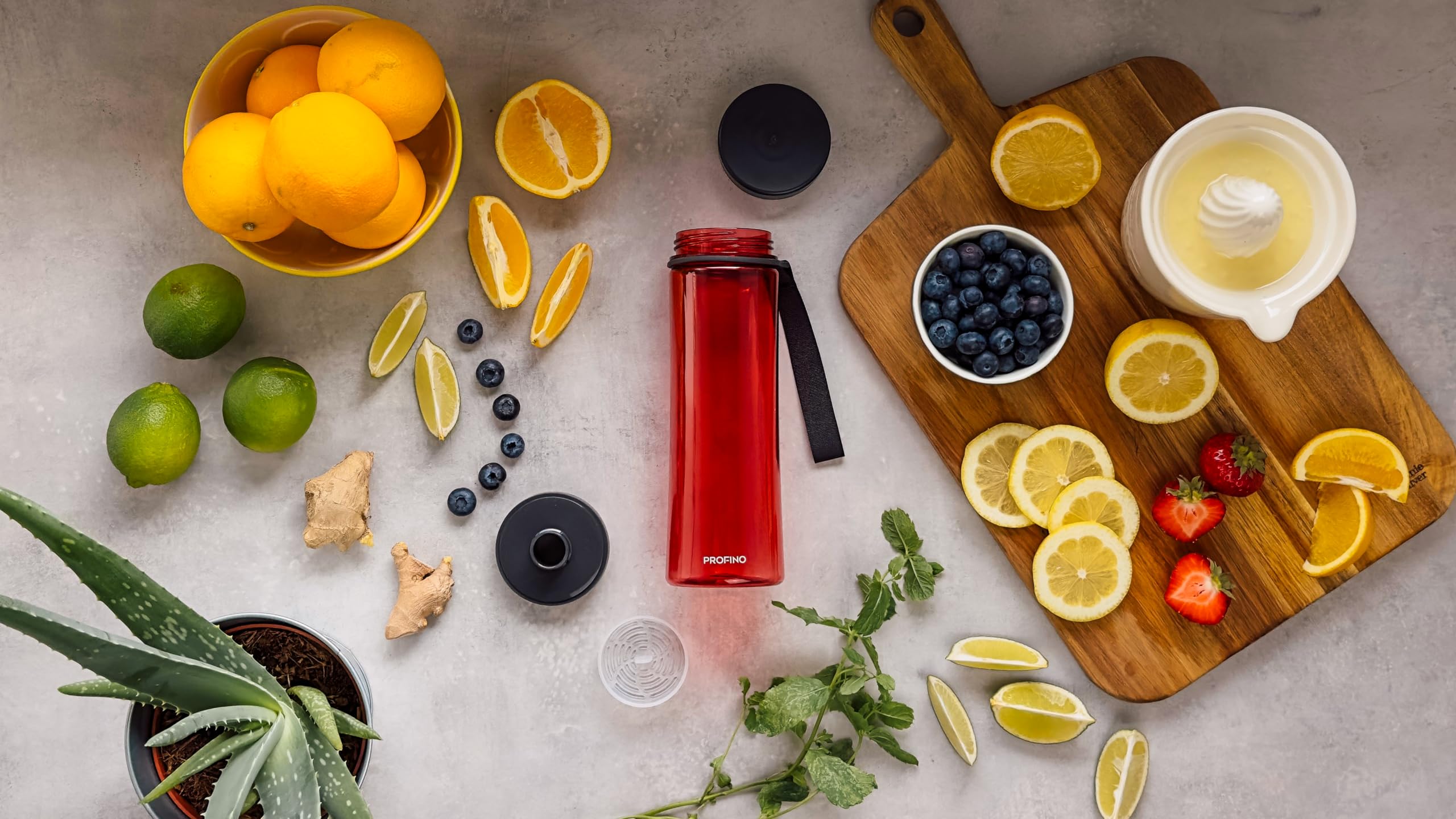 Infuze - Borraccia a Prova Di Perdite Con Inserto per Frutta, 600 Ml