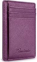 Vista 150 de Travelambo Billetera delgada con bolsillo delantero y clip para el dinero con bloqueo de identificación por radiofrecuencia, talla única