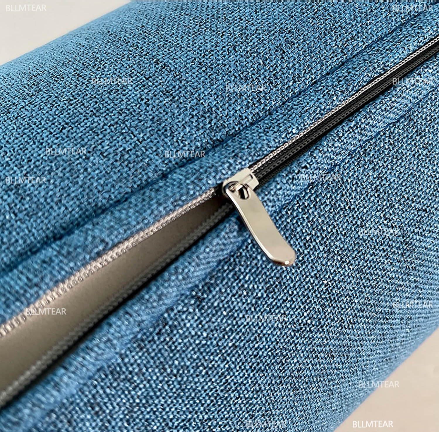 Nacken-Und Knierolle Kopfkissen Kissenrolle Nackenkissen Kissen Rolle Orthopädisches Nackenkissen, Lagerungsrolle, Bolster Side Sleeper Pillow with Abnehmbar Cover(@7,18x90cm/7x35.4in)