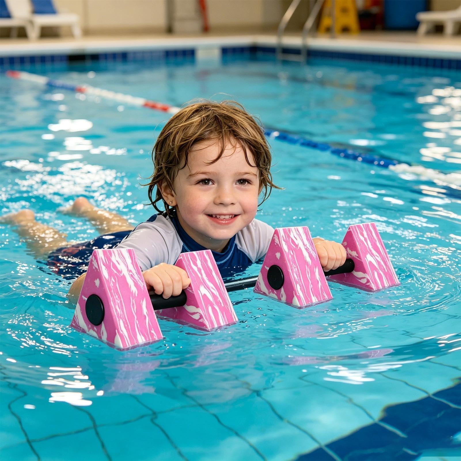 Pesi da piscina per aerobica in acqua, manubri triangolari, attrezzature per allenamento fitness, manubri per fiume, lago, spiaggia, cortile, palestra all'aperto a casa