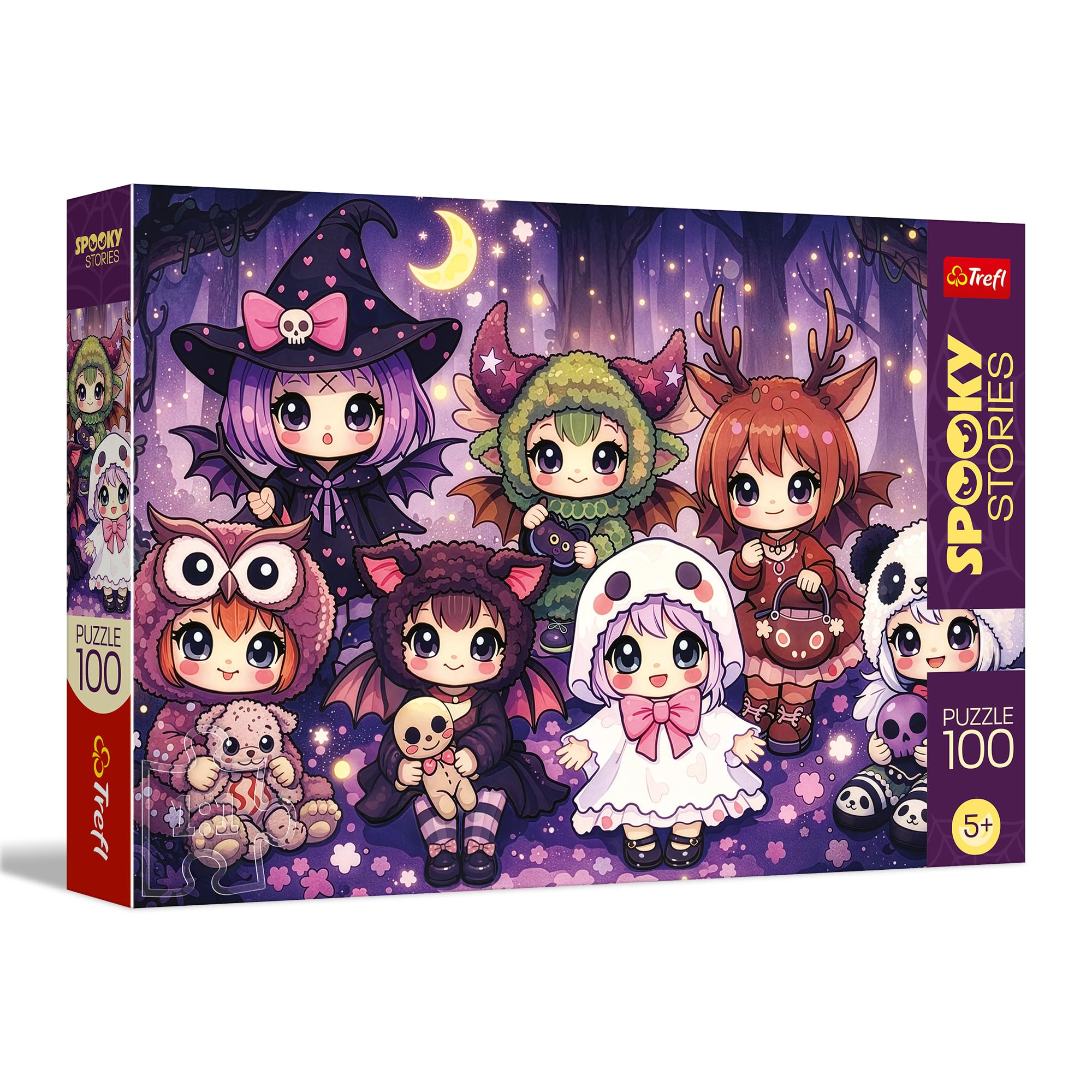 Trefl - Puzzle 100 pieces, Spooky Stories, The Wizard Troop of the Forest5+