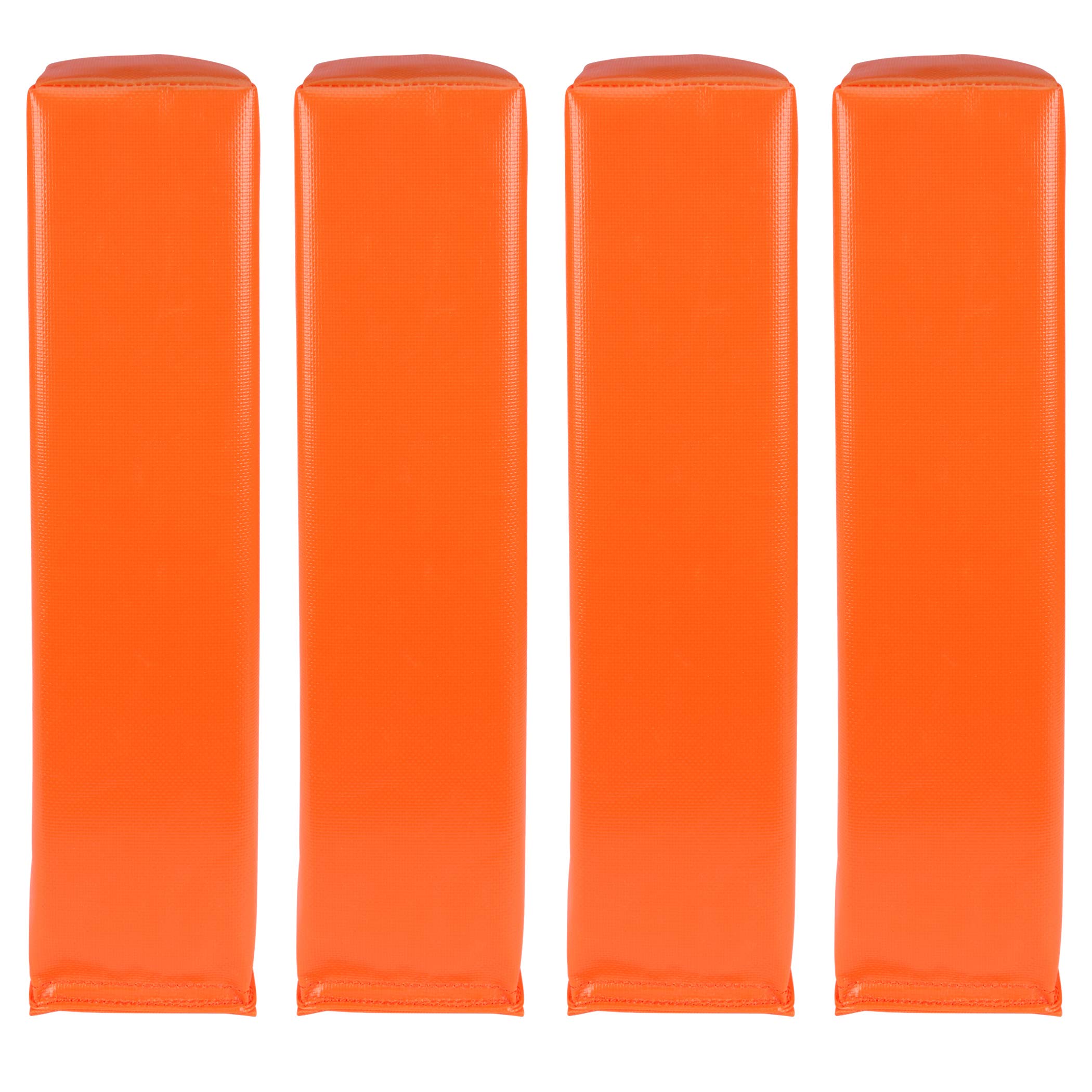 GoSports Football End Zone Pylons - Set of 4, Regulation 18" x 4" Sand Weighted Anchorless Football Field Markers