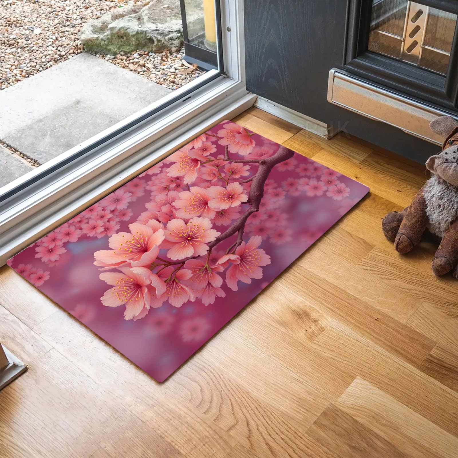Paillasson intérieur entrées fleuri pour une ambiance printanière