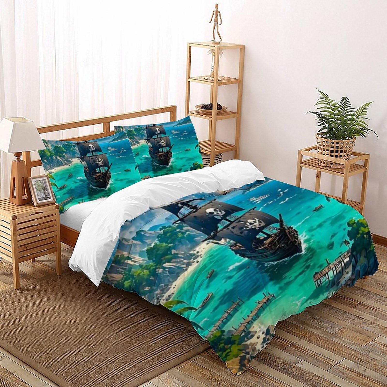 Housse de couette 200x200 navigation zippée pour éviter que la couette ne glisse