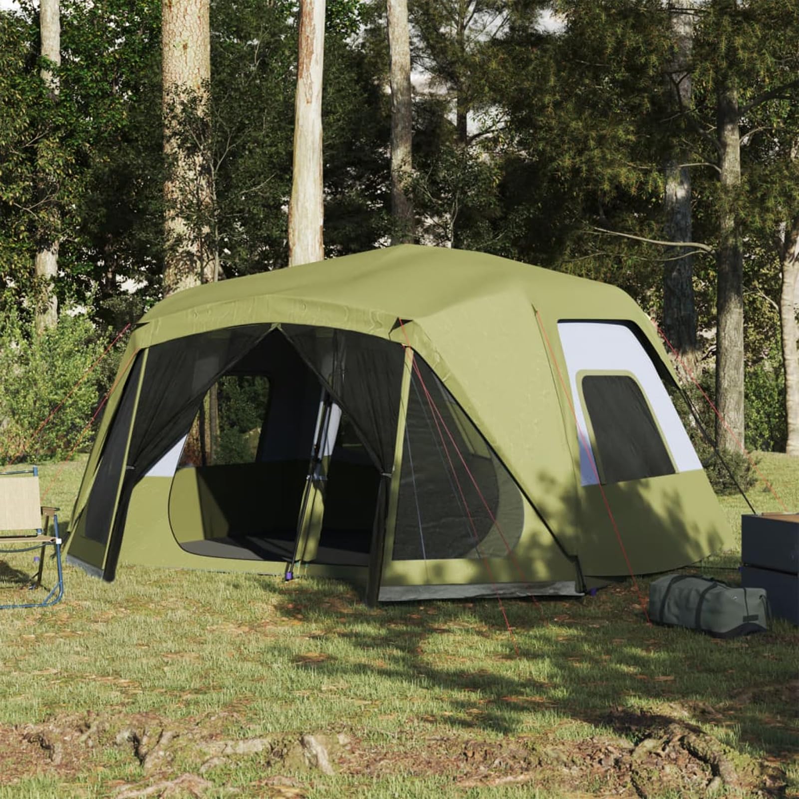 Namiot 10 Osób Nieprzezroczysta Tkanina Wodoodporna Niebieska, LAPOOH Camping Namiot - 94290