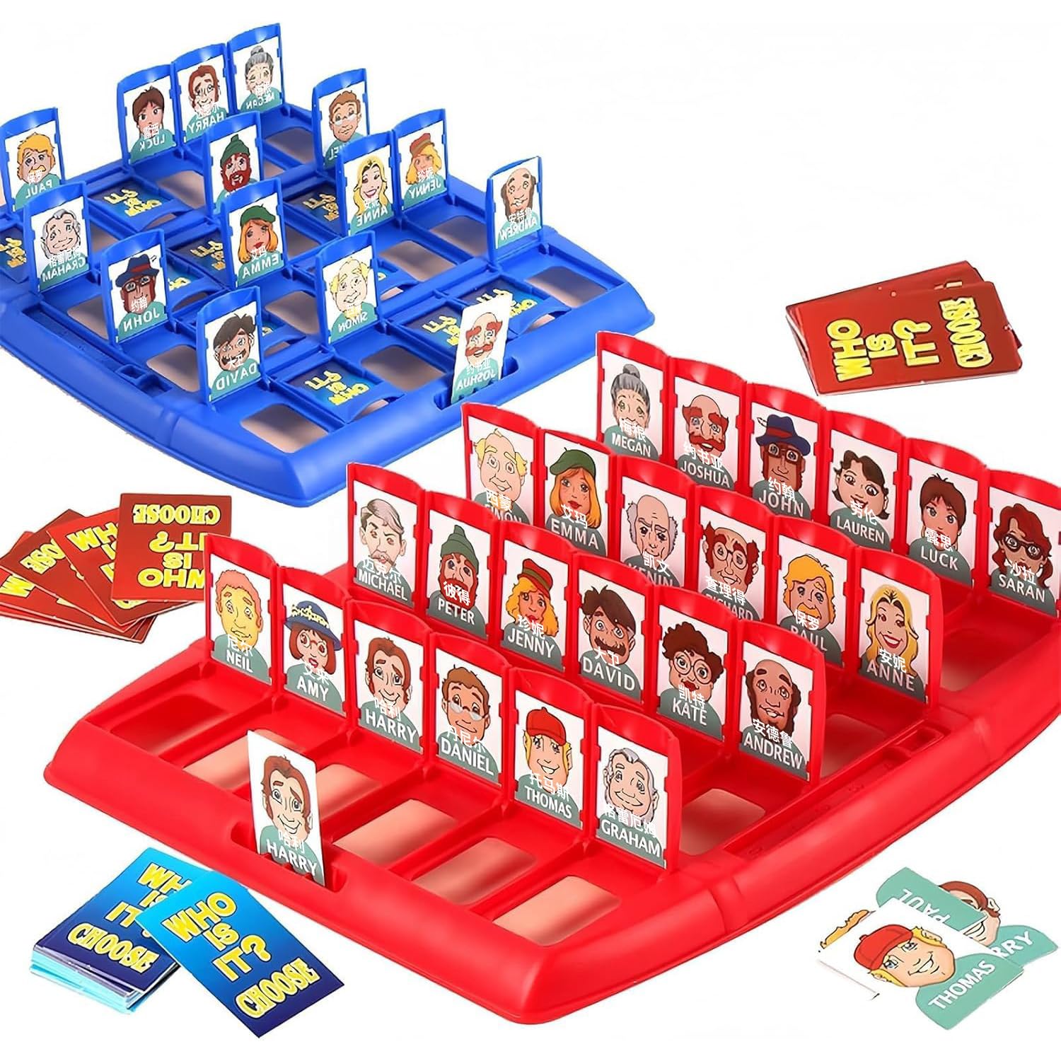 Guess Who Game, Who am I Game for Kids Families, Fun Family Guessing Board Game for 2 Players, Educational Memory Logic Toy for Boys and Girls Ages 3+, Perfect for Kids Night Party Games