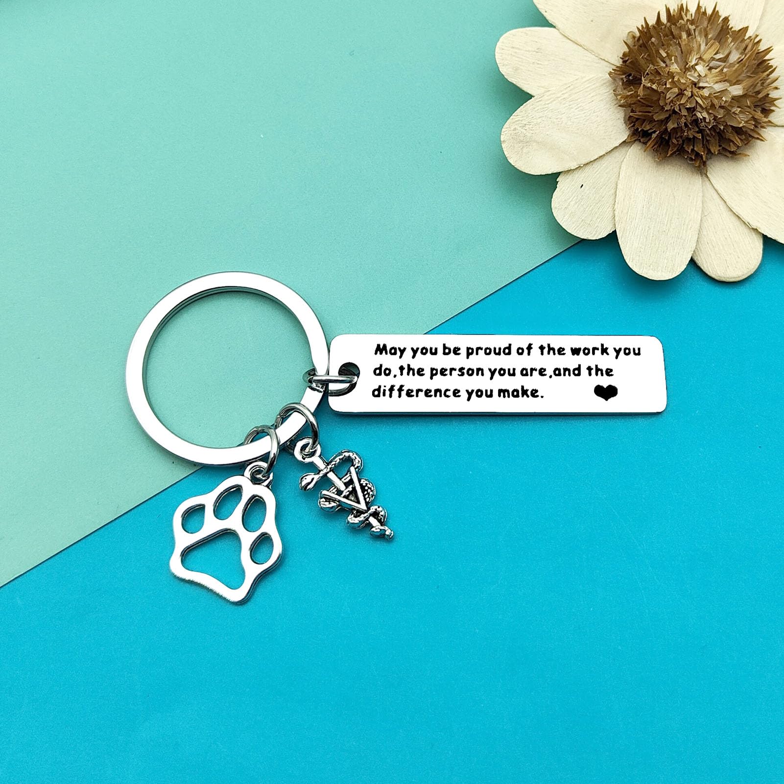 Veterinarian Appreciation Gifts Vet Tech Keychain Thank You Jewelry Veterinary Student Graduation Gift Animal Lovers Jewelry Veterinary Nurse Assistant Keychain Coworker Gifts Thanksgiving Day Gift