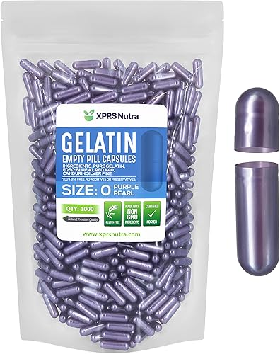Miniatura 72 de XPRS Nutra Cápsulas vacías de tamaño 0, 5000 cápsulas de gelatina vacías - Cápsulas de píldoras vacías expresas - Relleno de cápsulas de bricolaje