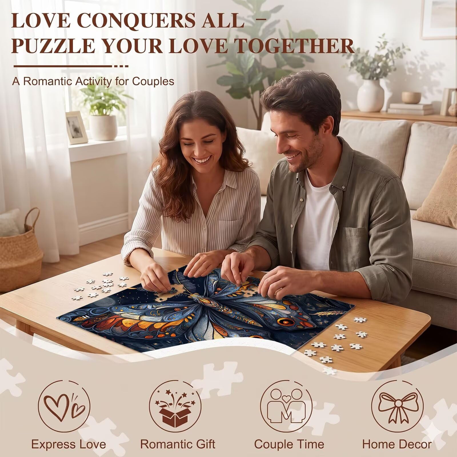 Puzzle 6000 Teile, Holzpuzzle Erwachsene 179 x 105 cm, Kniffliges Denksport Spiel, Großer Puzzlespaß für anspruchsvolle Liebhaber, Familienspiel, Puzzles für Dekor und Geschenk Tier Traum f0-156