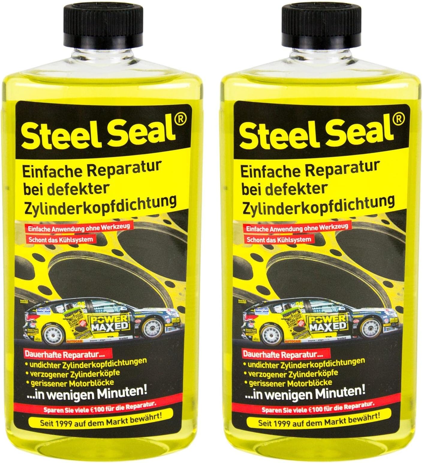 2x Steel Seal Head Gasket Cylinder Head Repair Up To 4.0 Litre 16 fl oz (473 ml)