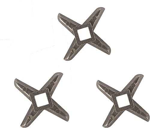 Cuchillas de repuesto para picadora de carne de acero inoxidable, accesorios - SIze #5 - Paquete de 3 - Cuchilla para moler y cortar