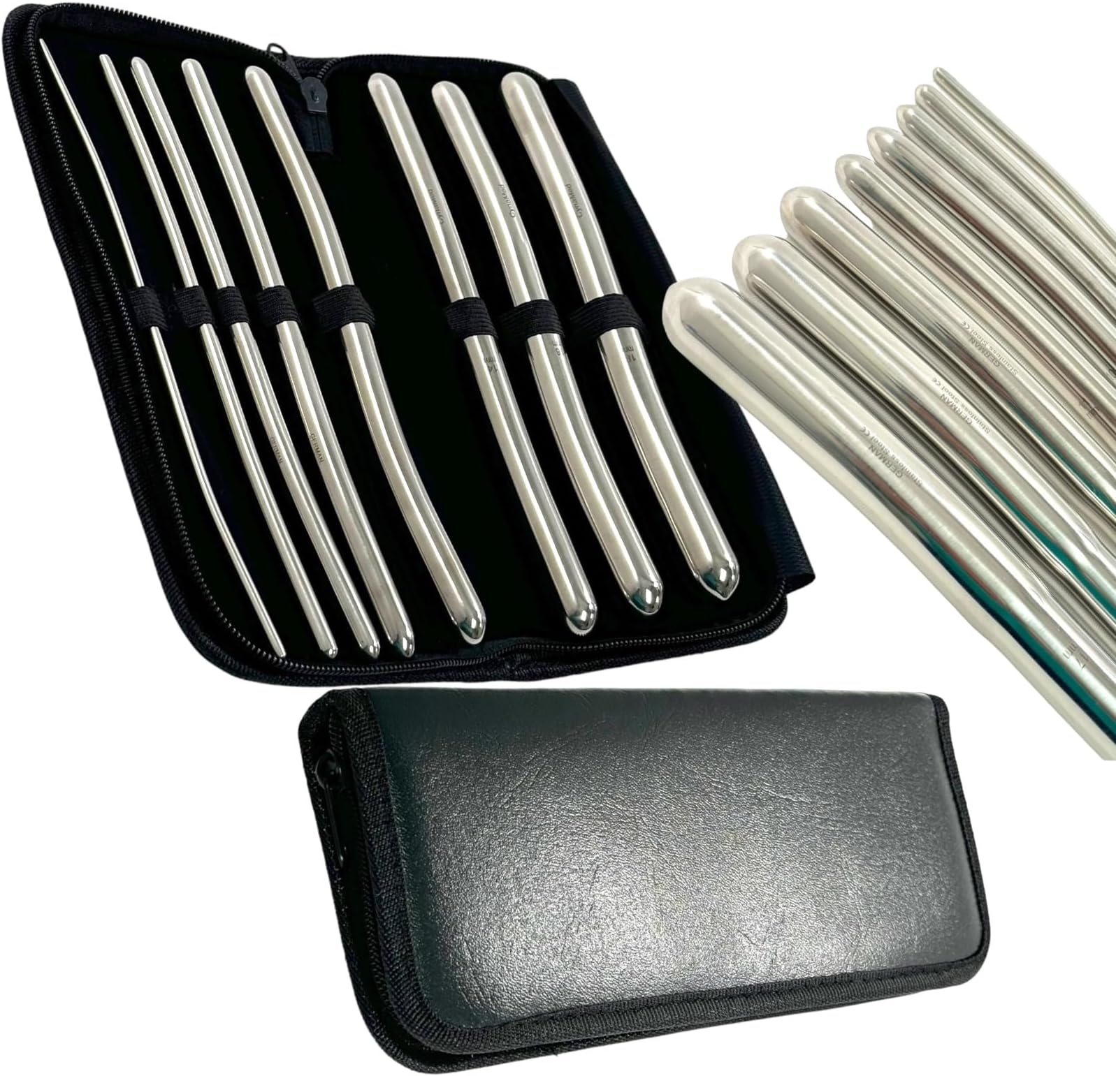 Cynamed New German Grade Non-Magnet 8 Piece Dilator Set With Pouch - Hegar Sounds Dilator Set