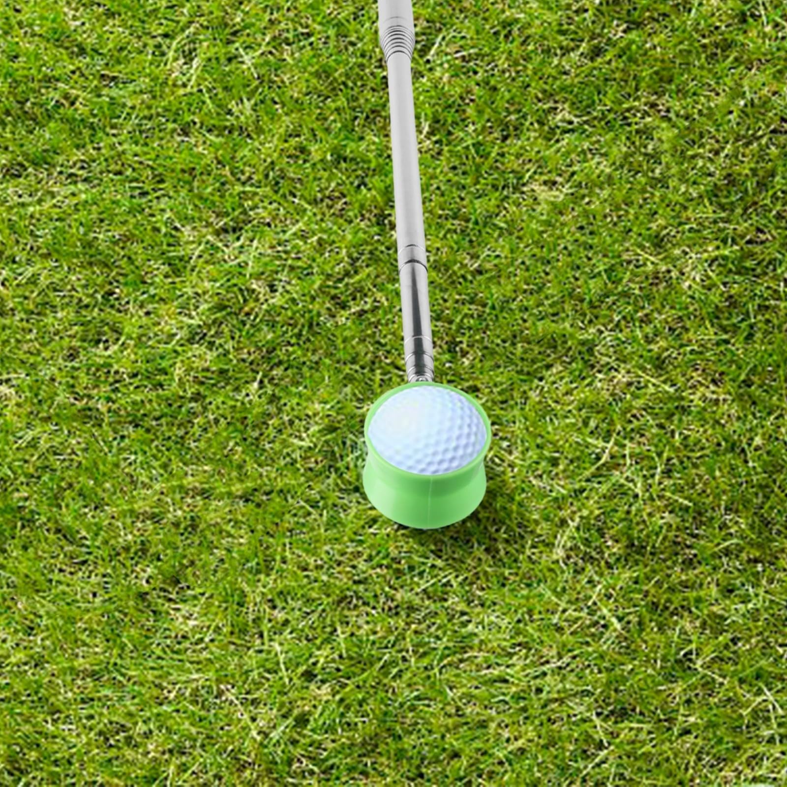 Recupero palline da golf telescopico in acciaio inox, 2,7 m 3,7 m, strumento di raccolta estensibile con impugnatura antiscivolo, ideale per laghetti e fanghi, accessori per corsi d'acqua