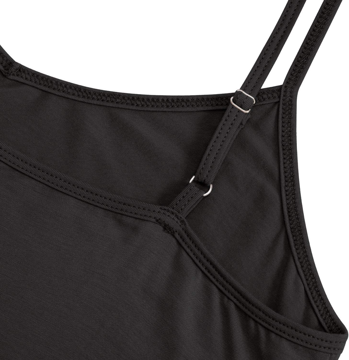 AUHEGN Women's Basic Adjustable Spaghetti Strap Cami Slip Mini Dress - Image 6