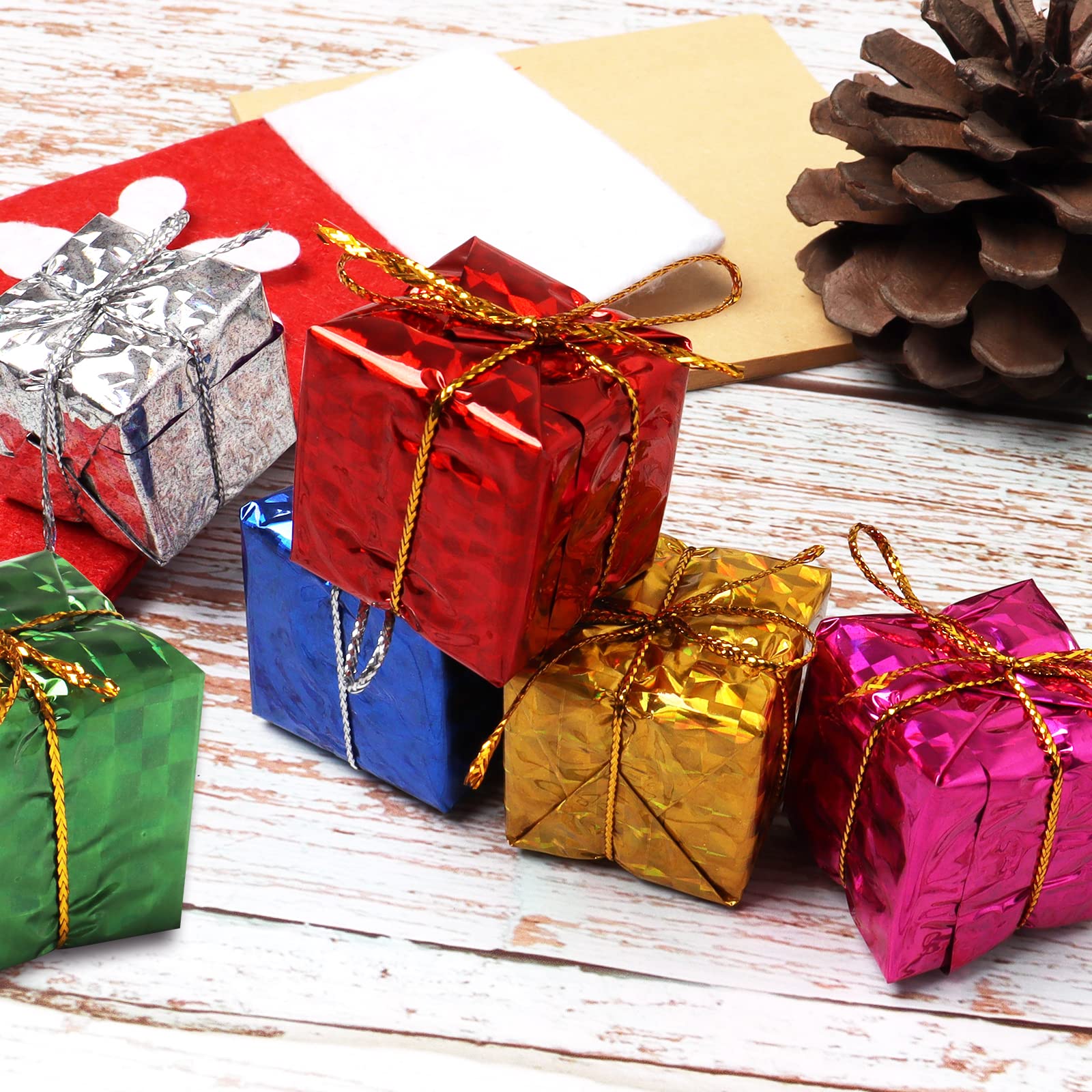 Amazon.co.jp: Hapy Shop クリスマスツリー装飾 72個 1.1×1.1インチ