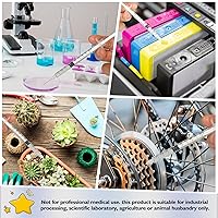 Vista 6 de CAILOS - Jeringa de 30G 0.5ml U-100, 0.5cc, calibre 30, 5/16 de pulgada (8mm), suministros de laboratorio desechables, paquete de 20