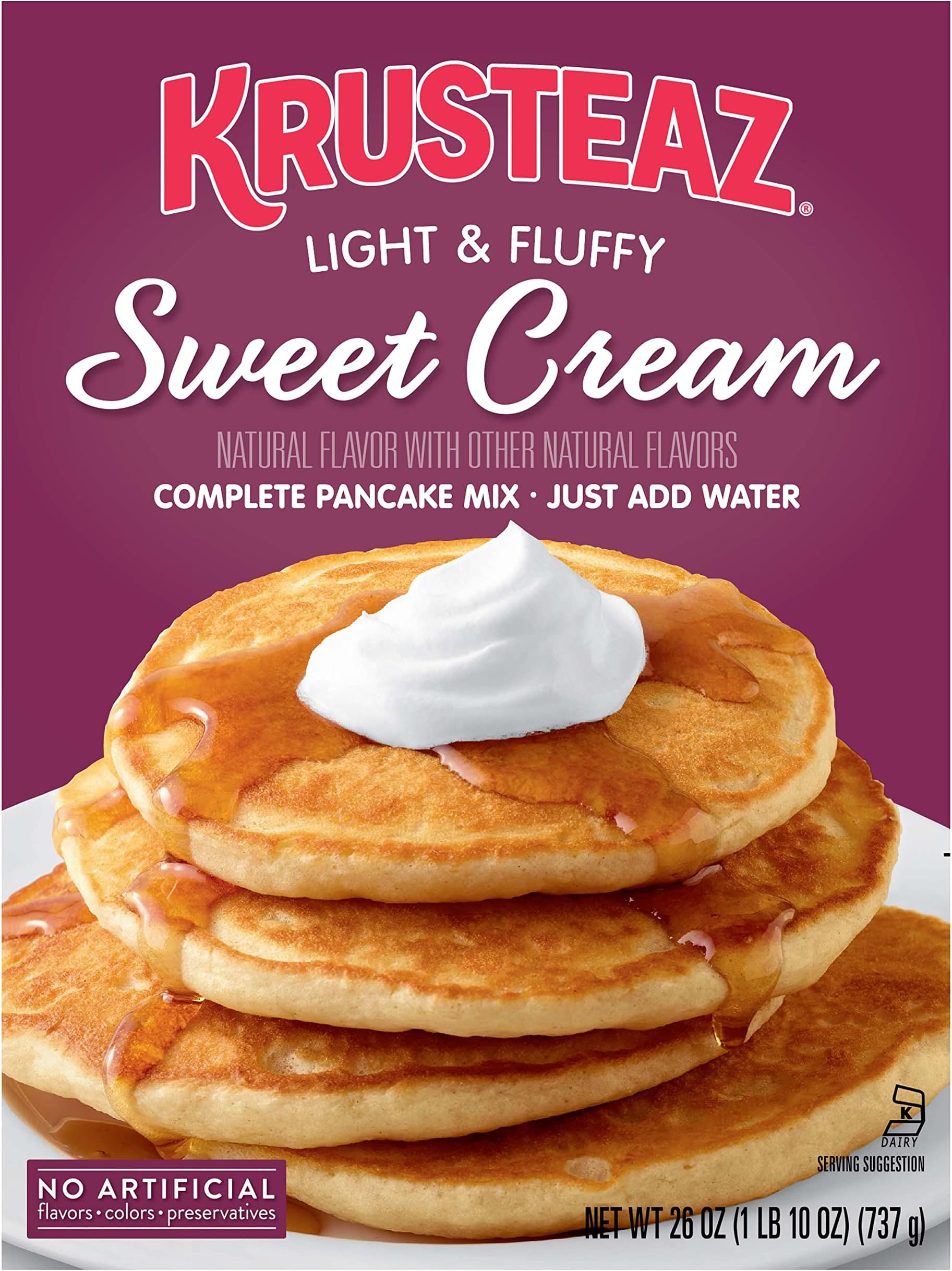 Krusteaz Light & Crispy Belgian Waffle Mix No Artificial