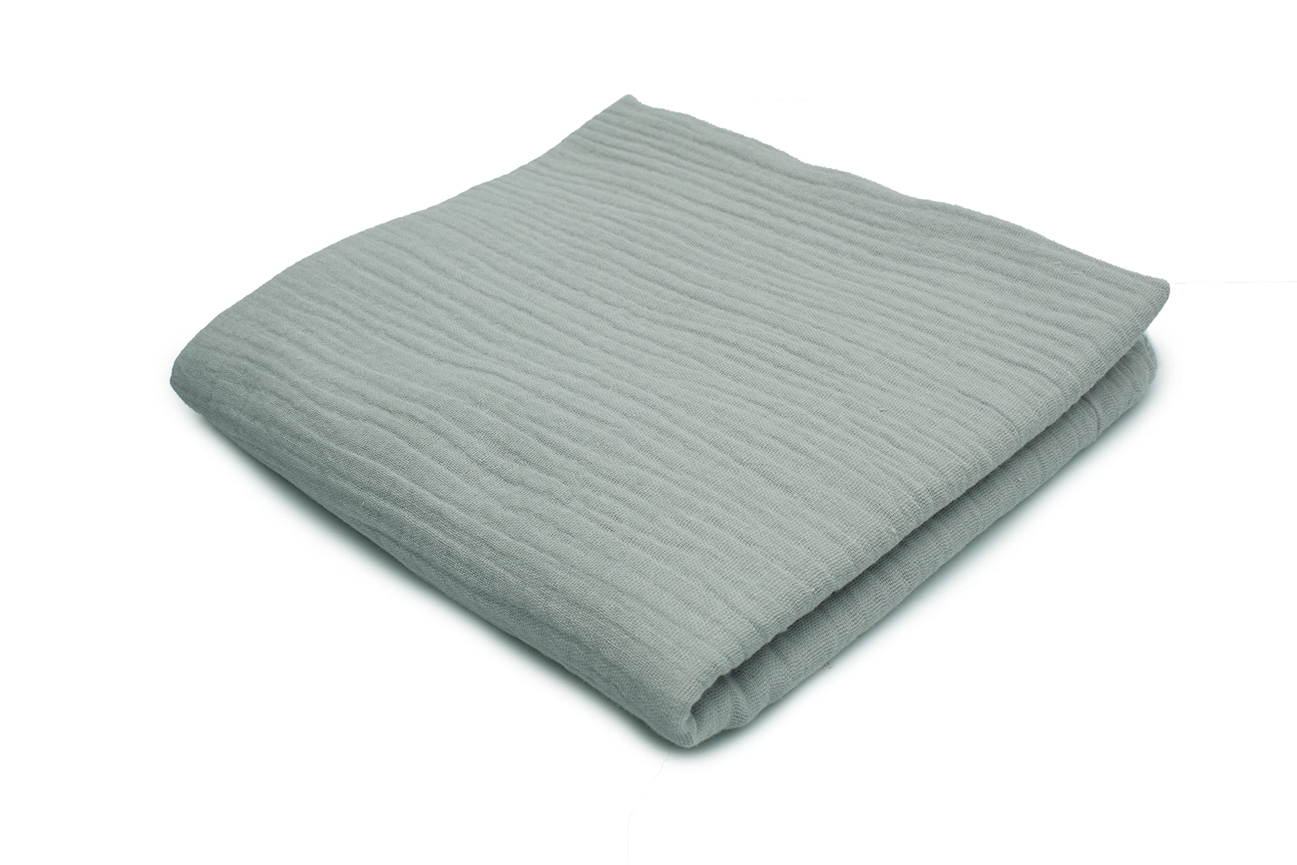 Cotton Muslin Double Gauze 50 x 130 cm (Cold Gray)